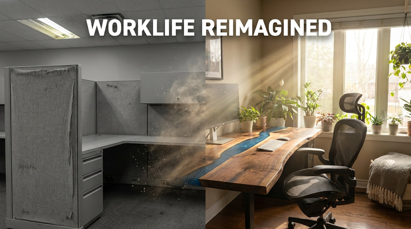 The Summer Slowdown Is Over: 5 People Who Quit Their 9-to-5 and Redesigned Their Home Offices with Custom Tables
