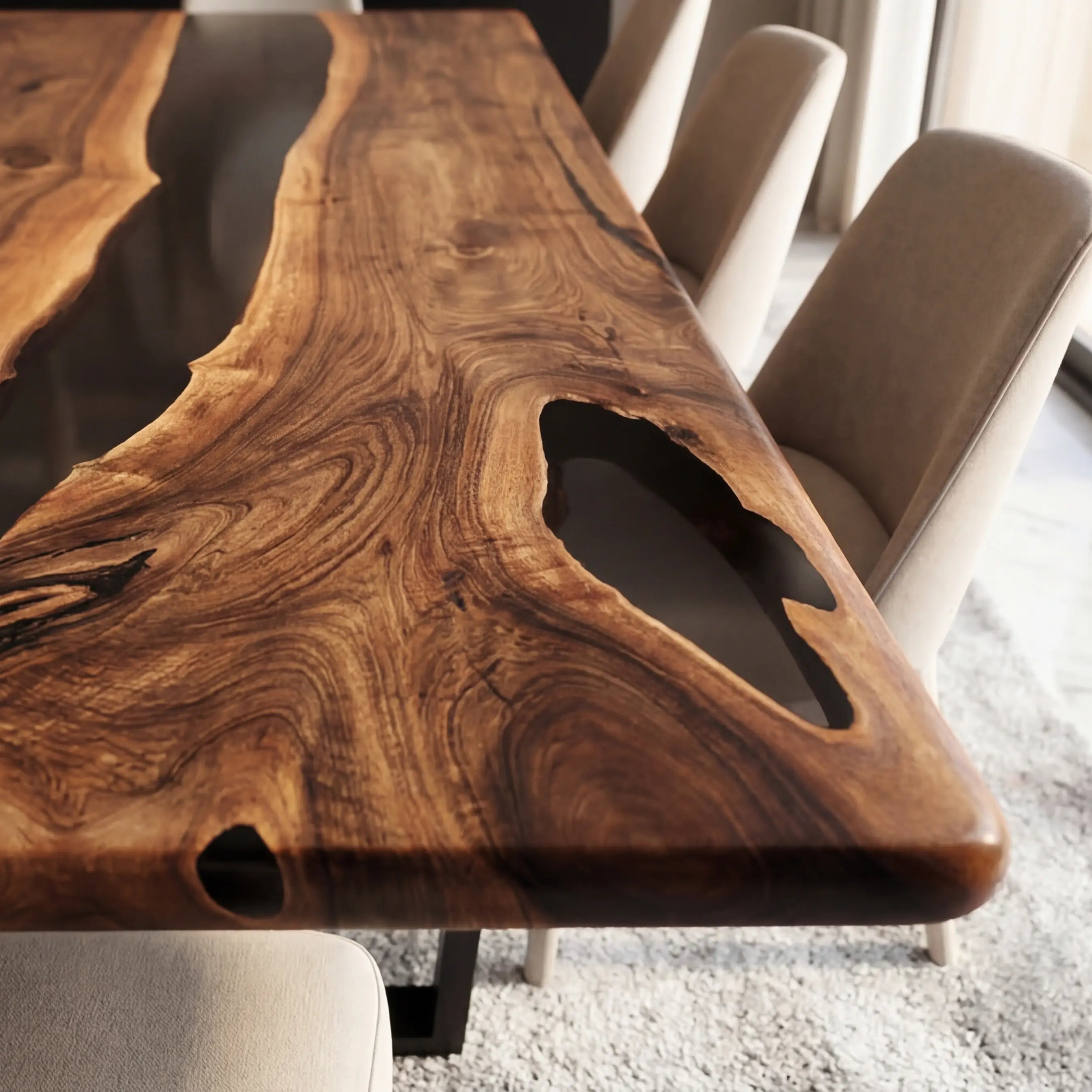 Custom-Black-Walnut-Epoxy-Resin-River-Table-Black-Resin-JQT-29-19