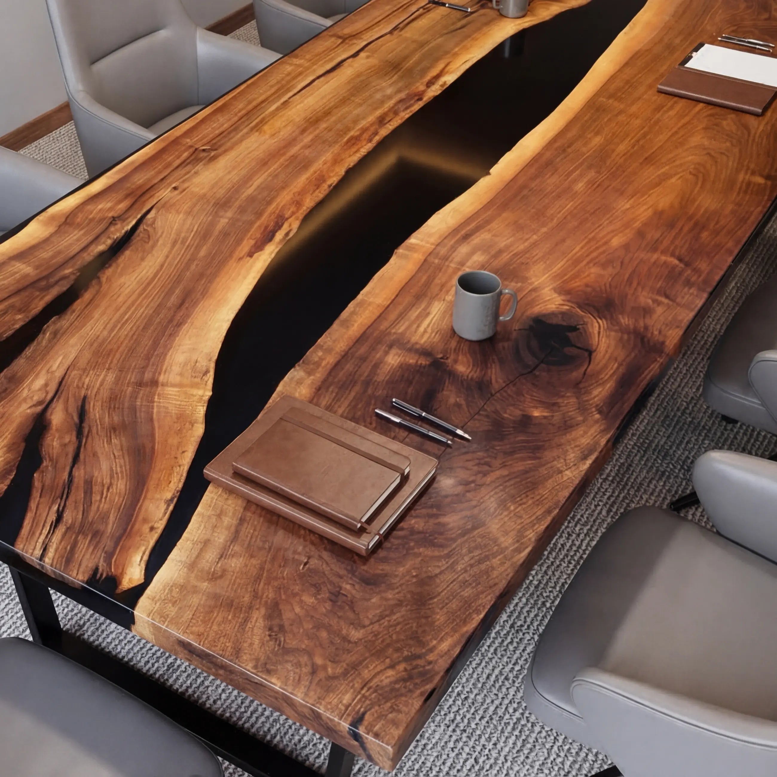 Custom-Black-Walnut-Epoxy-Resin-River-Table-Black-Resin-ORT-35-19