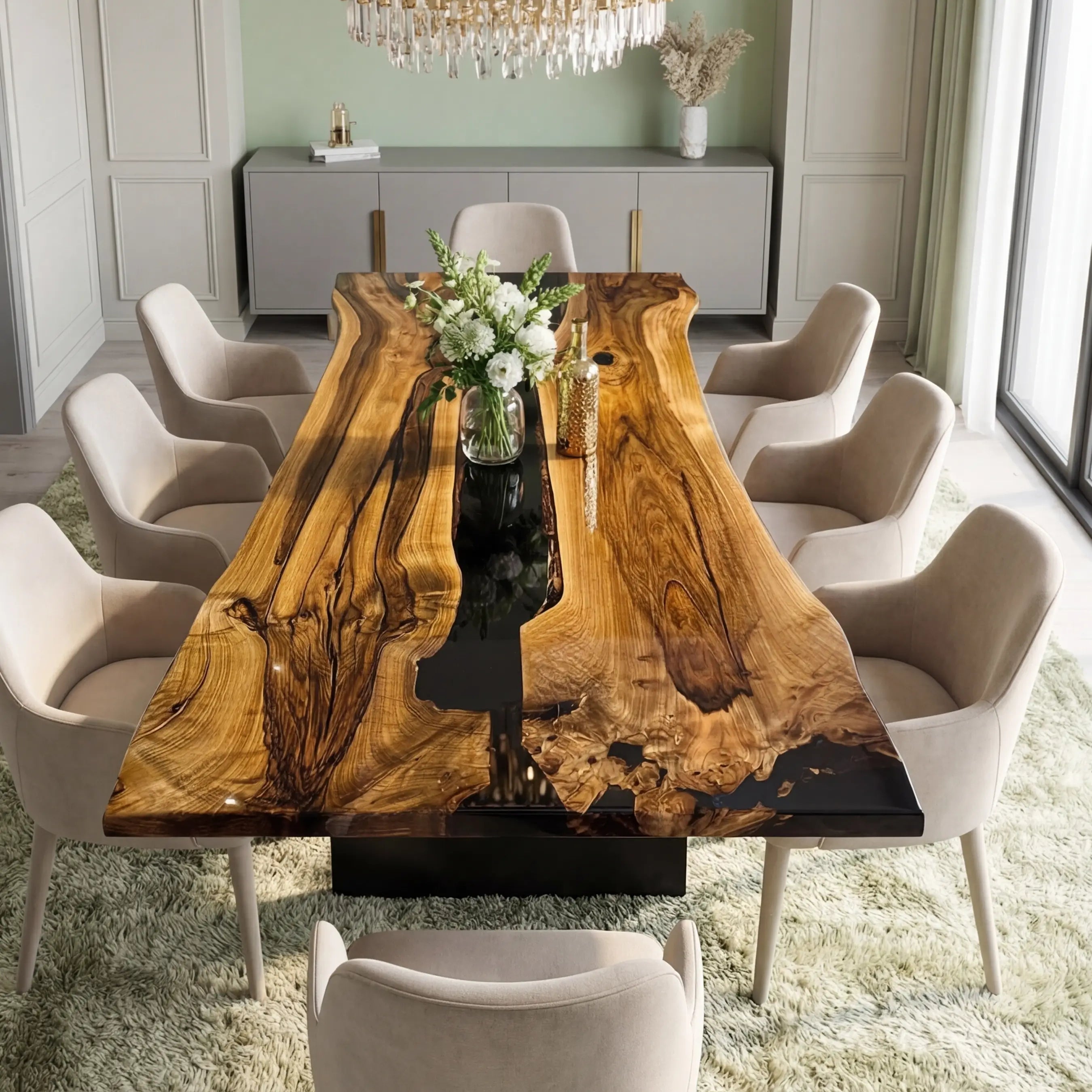 Custom-Black-Walnut-Epoxy-Resin-River-Table-Black-Resin-VRT-92-22