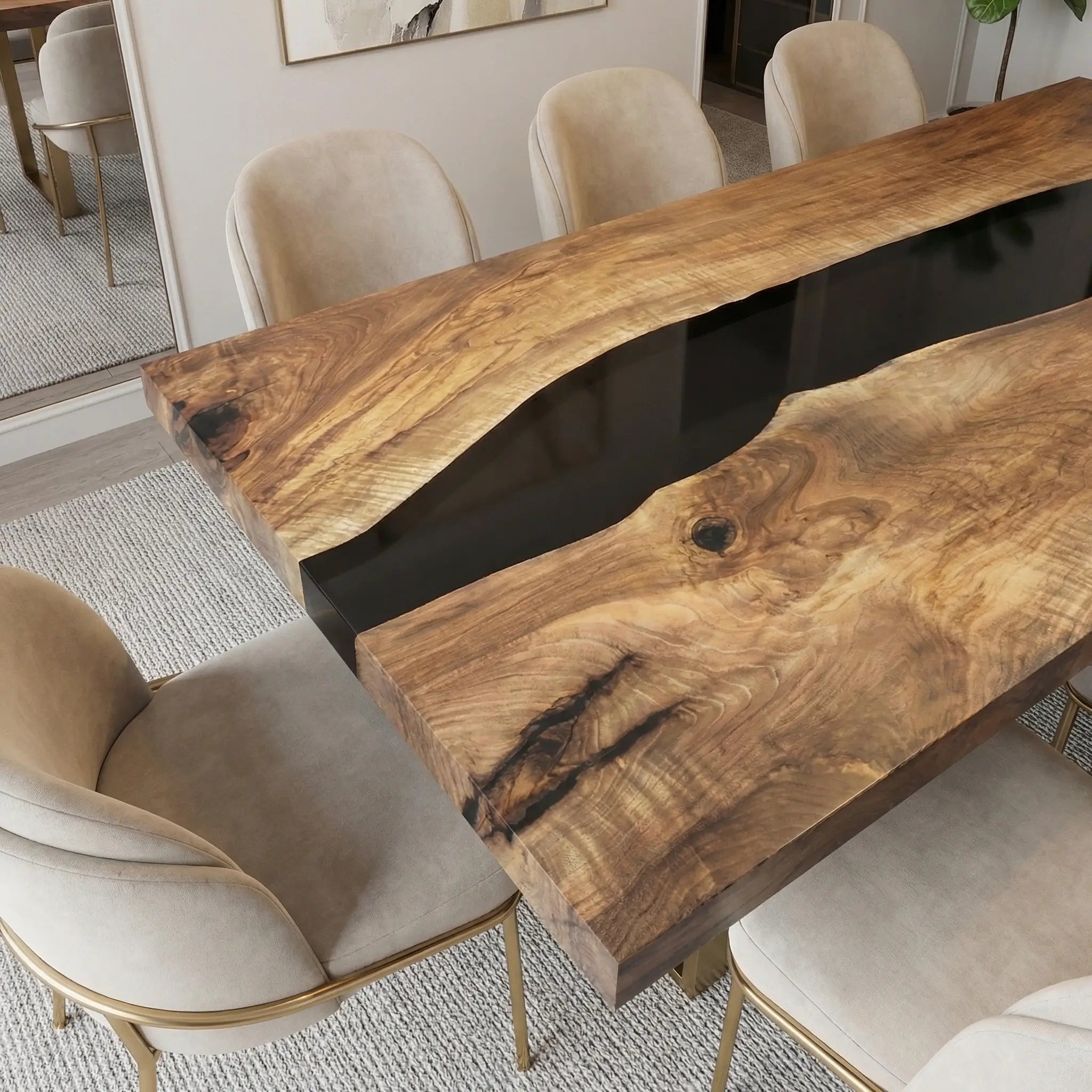 Custom-Black-Walnut-Epoxy-Resin-River-Table-Blue-Gold-ZRT-39-20