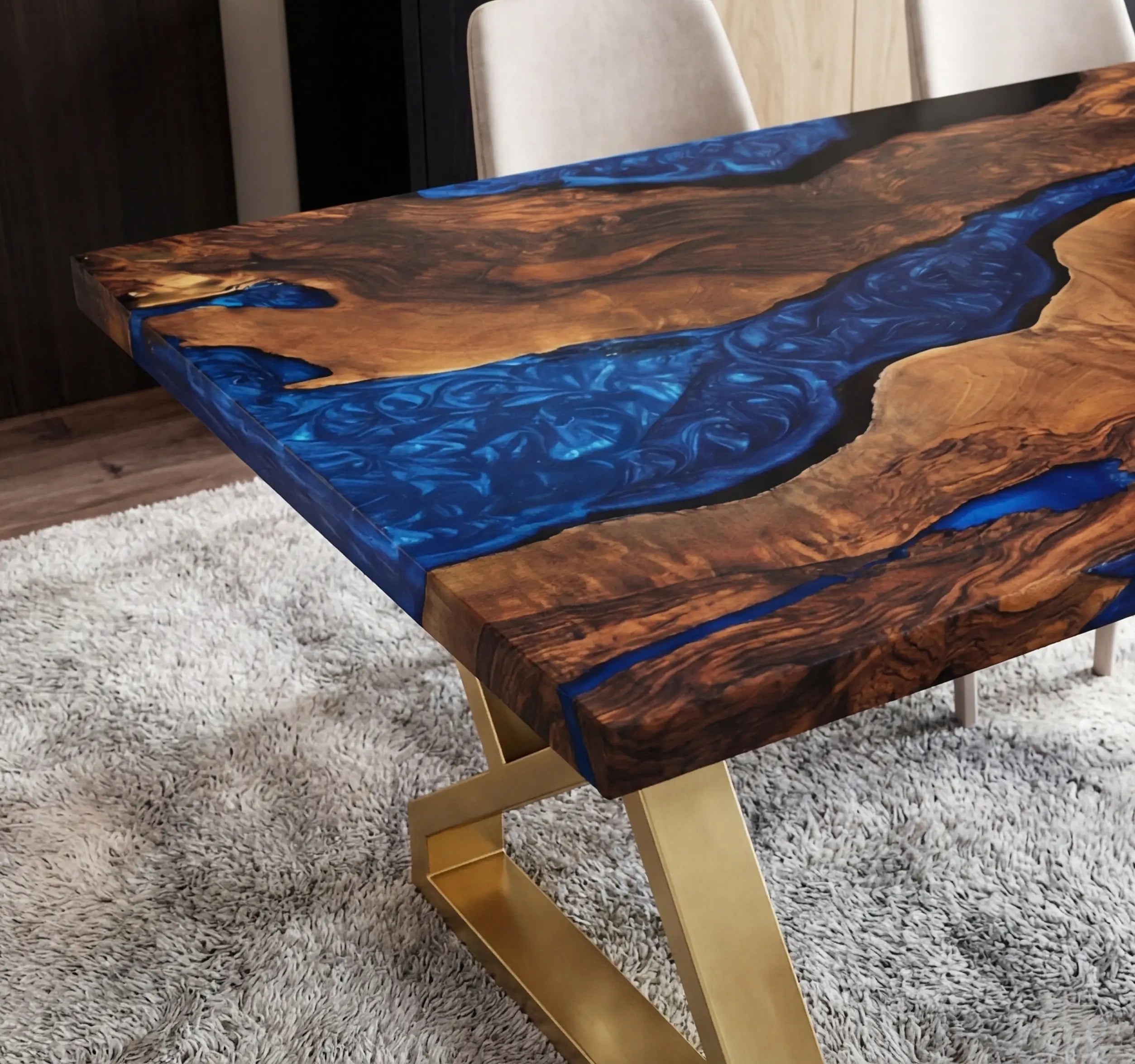 Custom-Black-Walnut-Epoxy-Resin-River-Table-Blue-Pearl-ERT-73-24