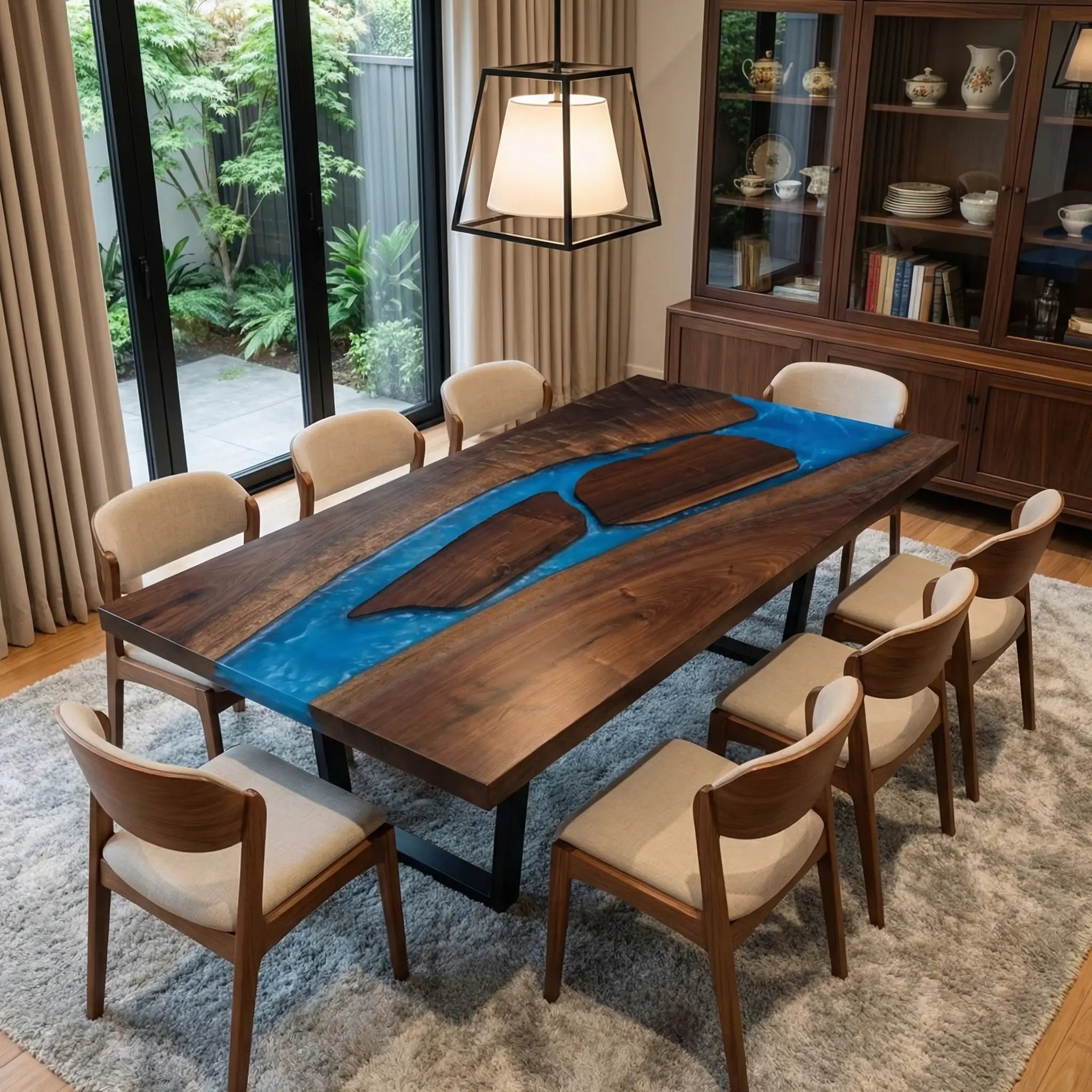 Custom-Black-Walnut-Epoxy-Resin-River-Table-Blue-Resin-ERX-73-20