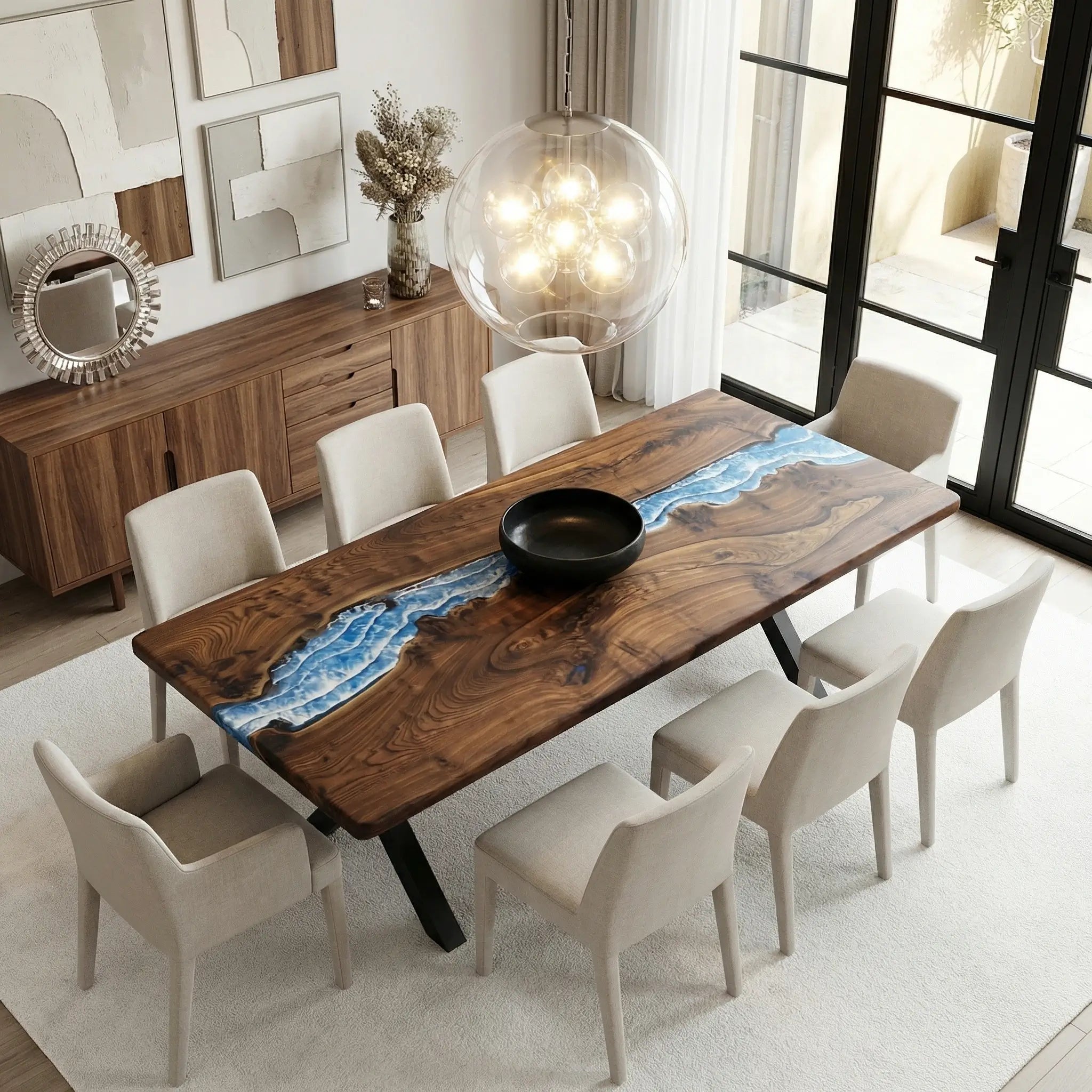 Custom-Black-Walnut-Epoxy-Resin-River-Table-Blue-Waves-ERD-64-18
