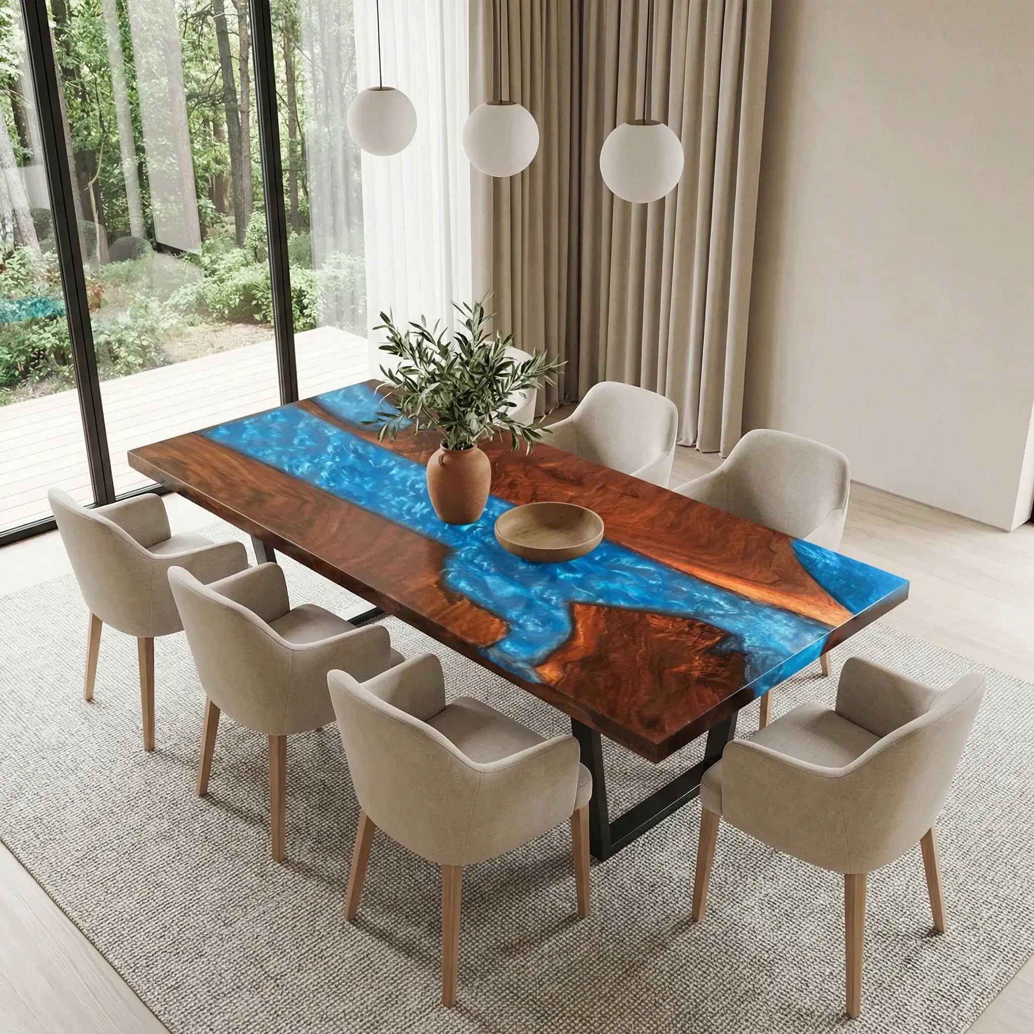 Custom-Black-Walnut-Epoxy-Resin-River-Table-Blue-Waves-ZRT-57-22