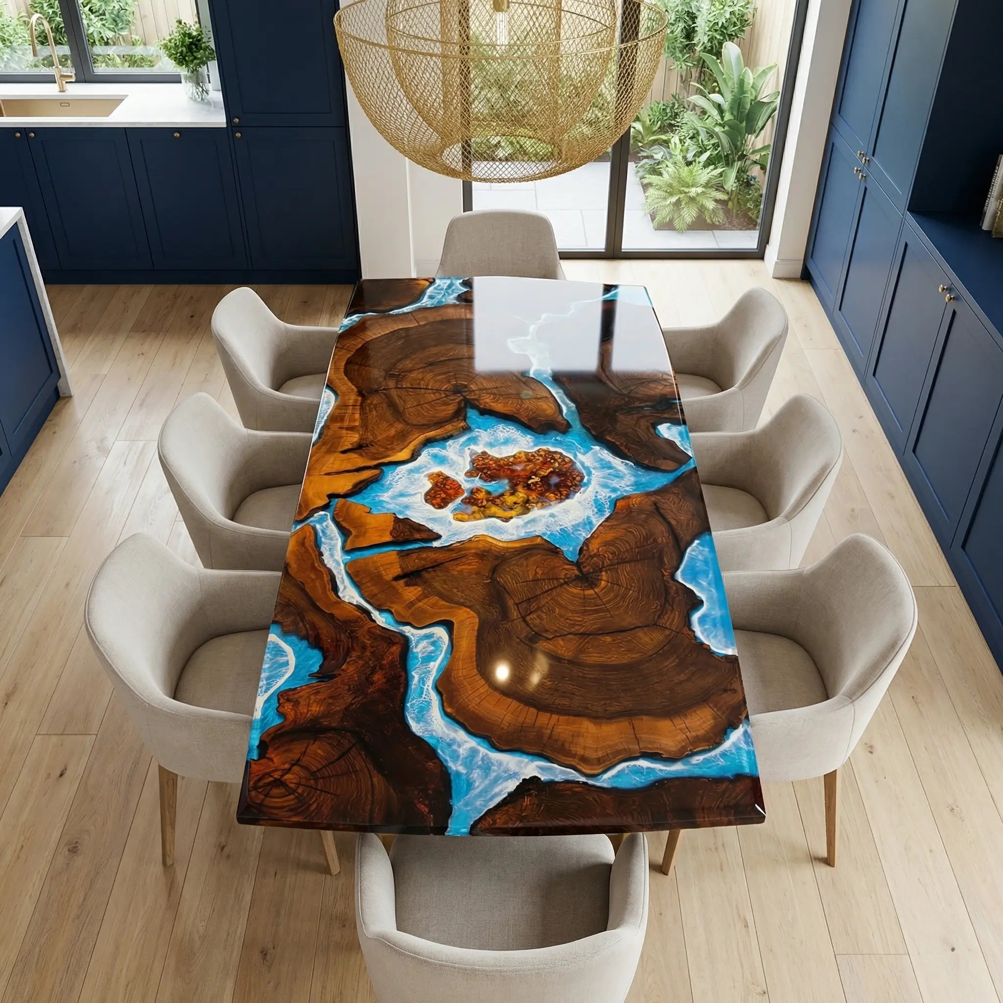 Custom-Black-Walnut-Epoxy-Resin-River-Table-Blue-Waves-ZRT-59-19