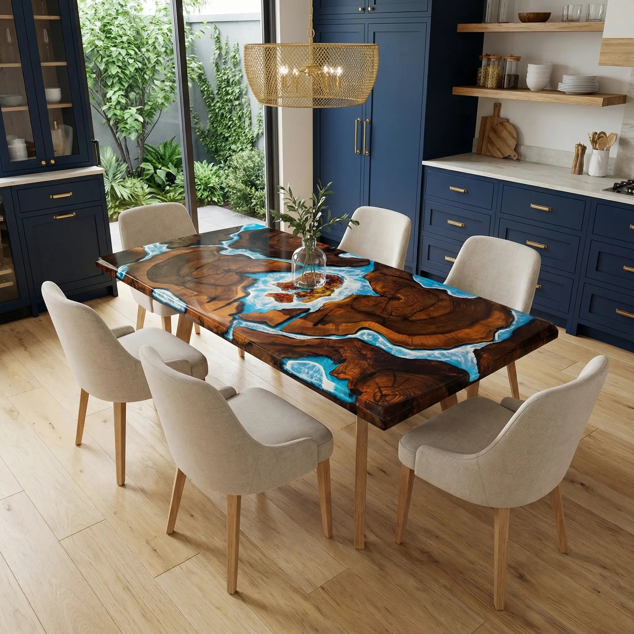 Custom-Black-Walnut-Epoxy-Resin-River-Table-Blue-Waves-ZRT-59-20