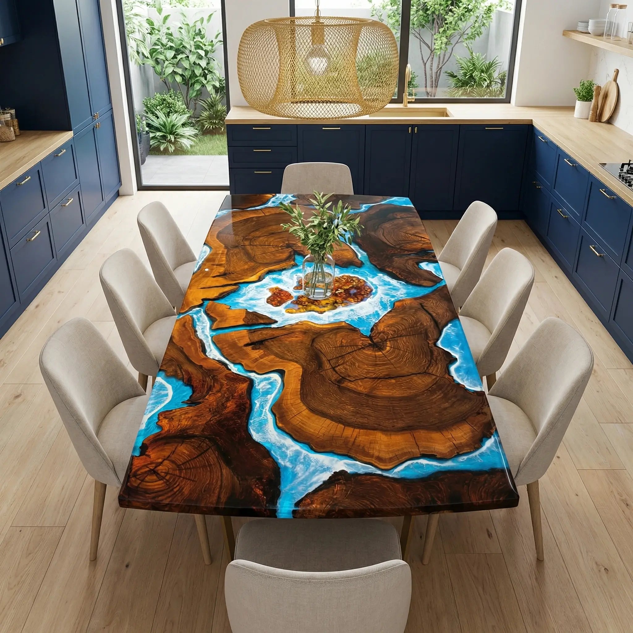 Custom-Black-Walnut-Epoxy-Resin-River-Table-Blue-Waves-ZRT-59-21