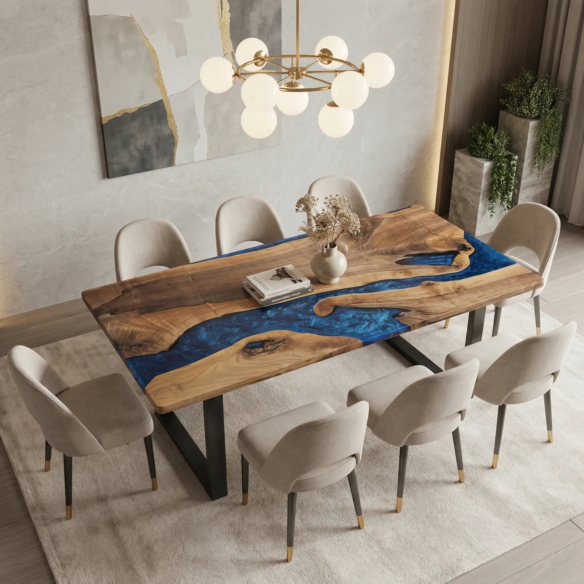 Custom-Black-Walnut-Epoxy-Resin-River-Table-Blue-ZRT-54-22