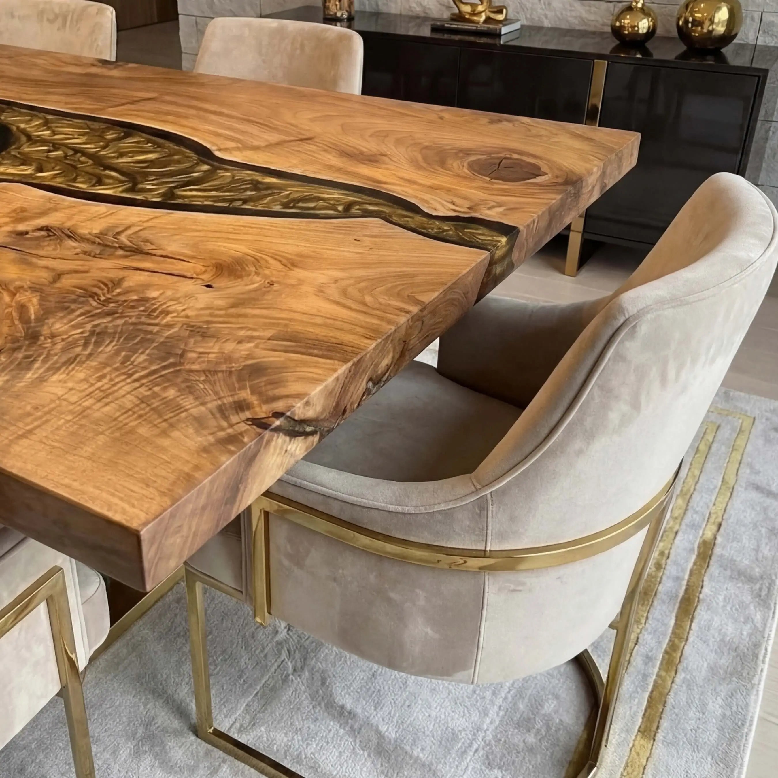 Custom-Black-Walnut-Epoxy-Resin-River-Table-Gold-ERT-78-22