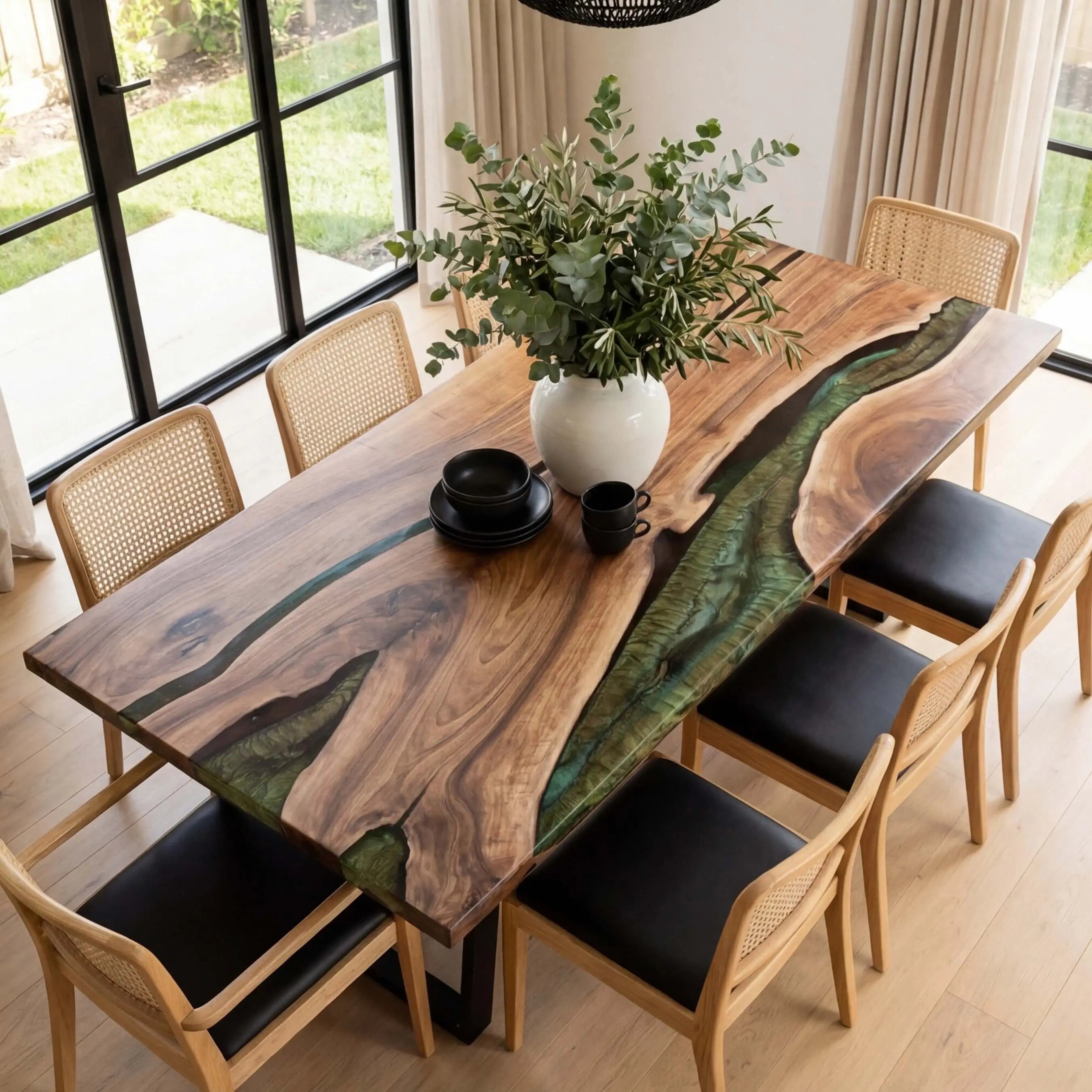 Custom-Black-Walnut-Epoxy-Resin-River-Table-Green-CR-67-19