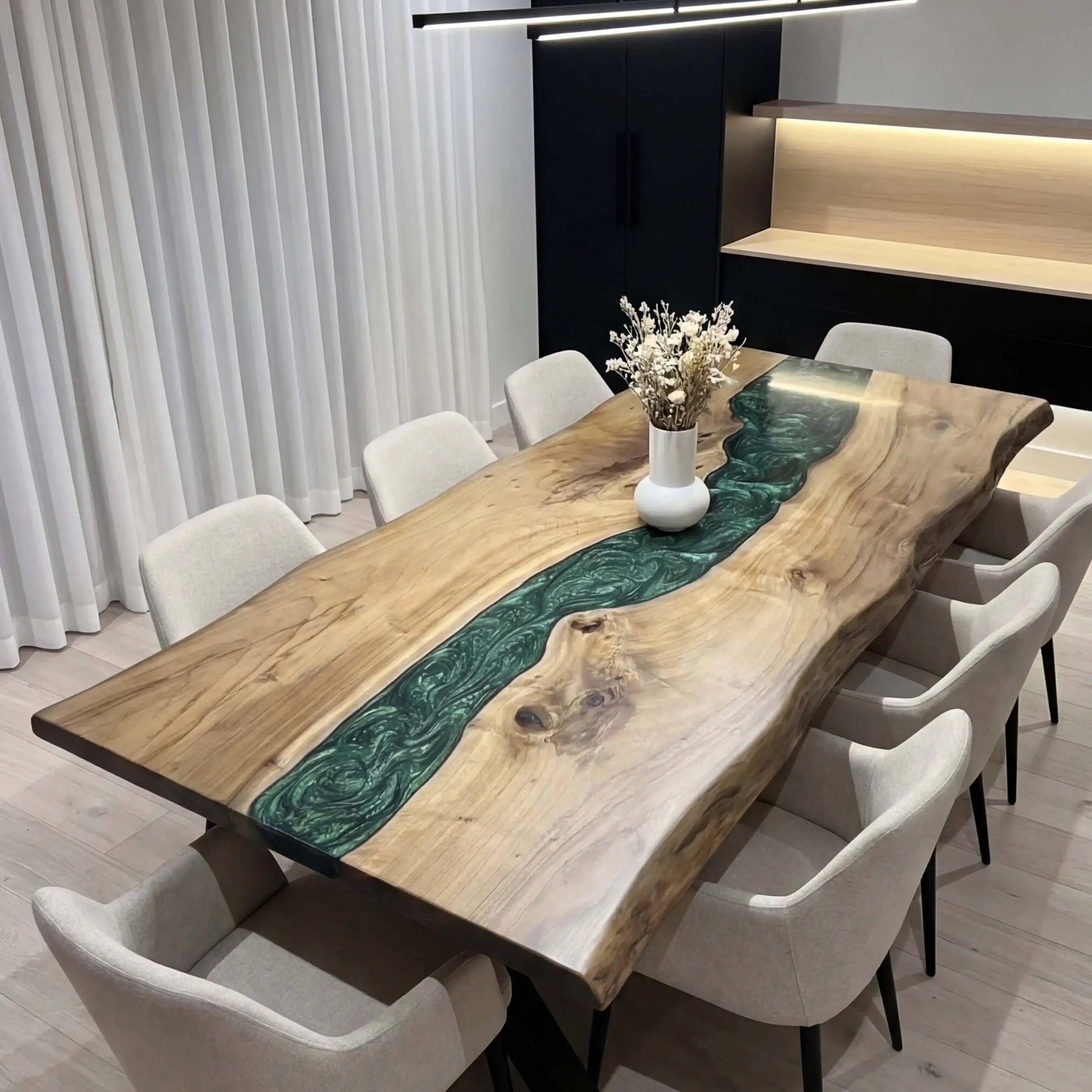 Custom-Black-Walnut-Epoxy-Resin-River-Table-Green-Pearl-ERT-47-18