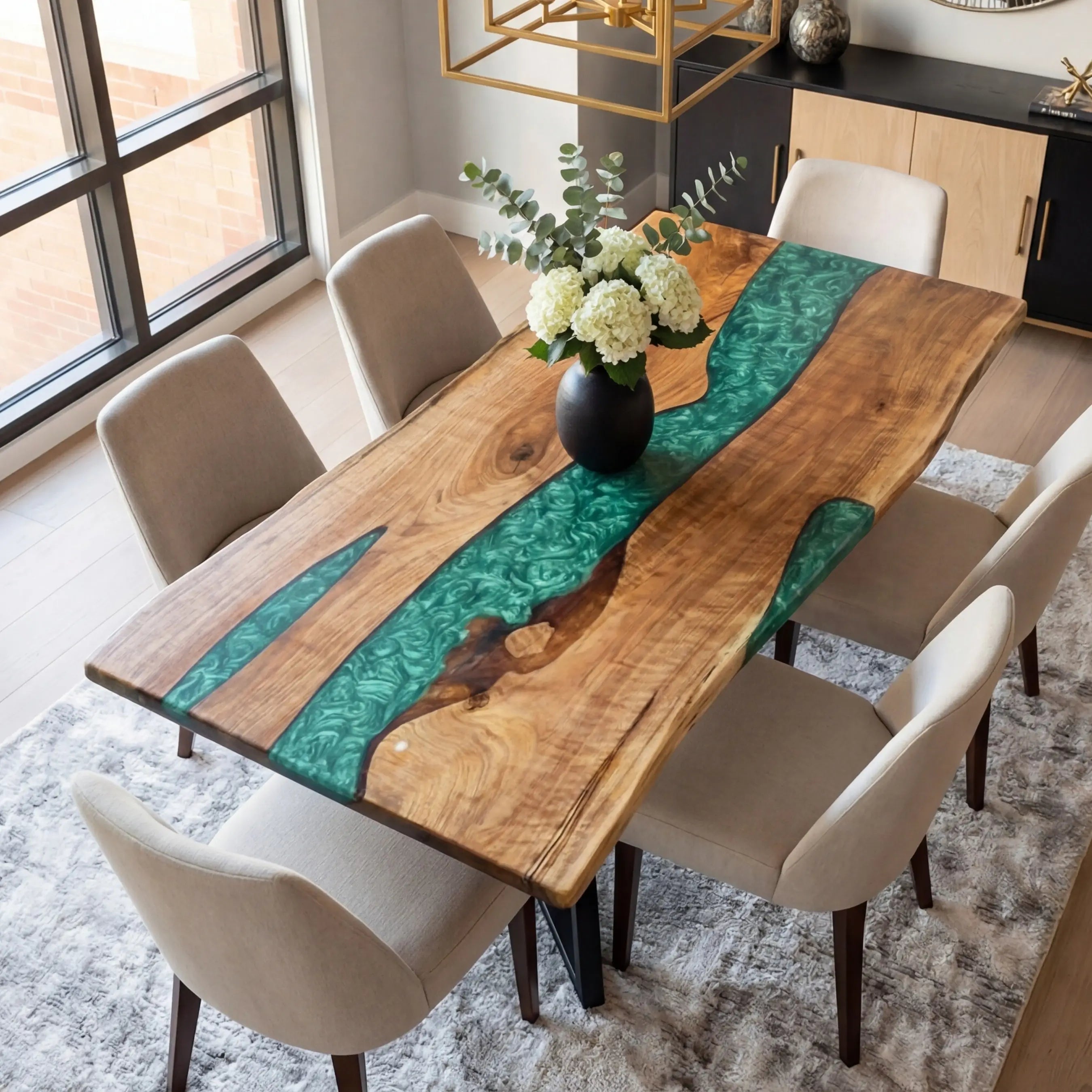 Custom-Black-Walnut-Epoxy-Resin-River-Table-Green-QRT-53-18