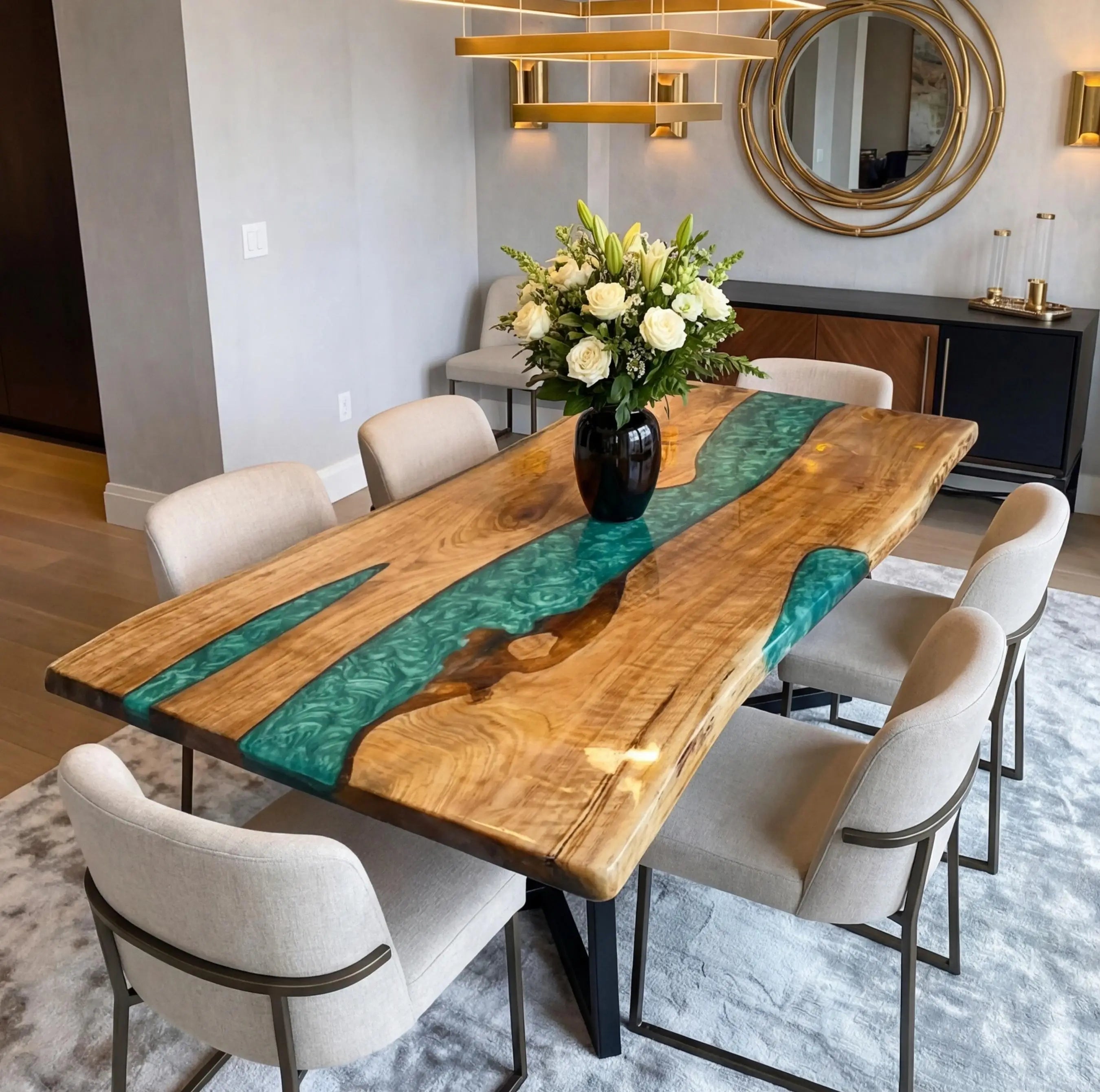 Custom-Black-Walnut-Epoxy-Resin-River-Table-Green-QRT-53-19