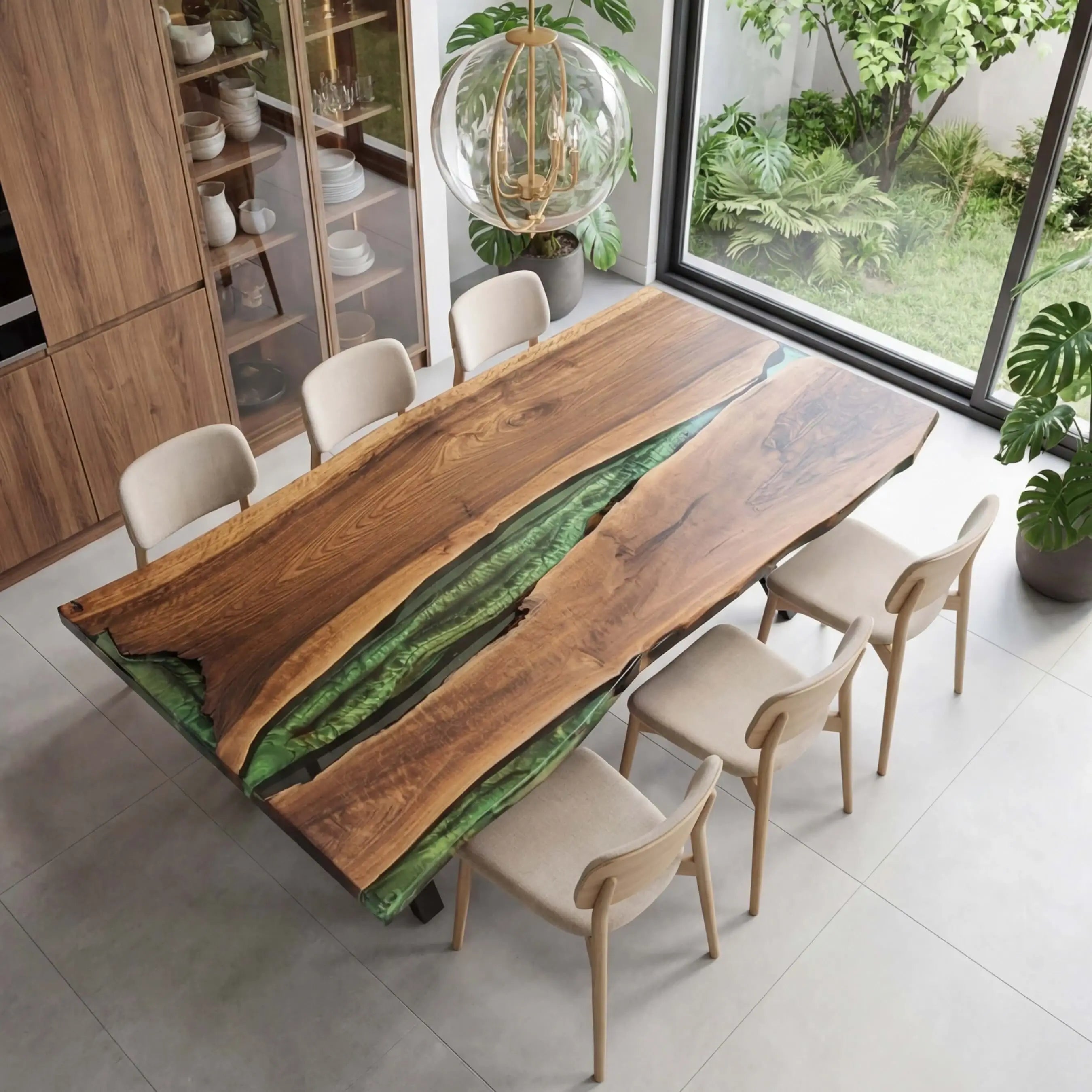 Custom-Black-Walnut-Epoxy-Resin-River-Table-Green-Resin-ARX-54-21