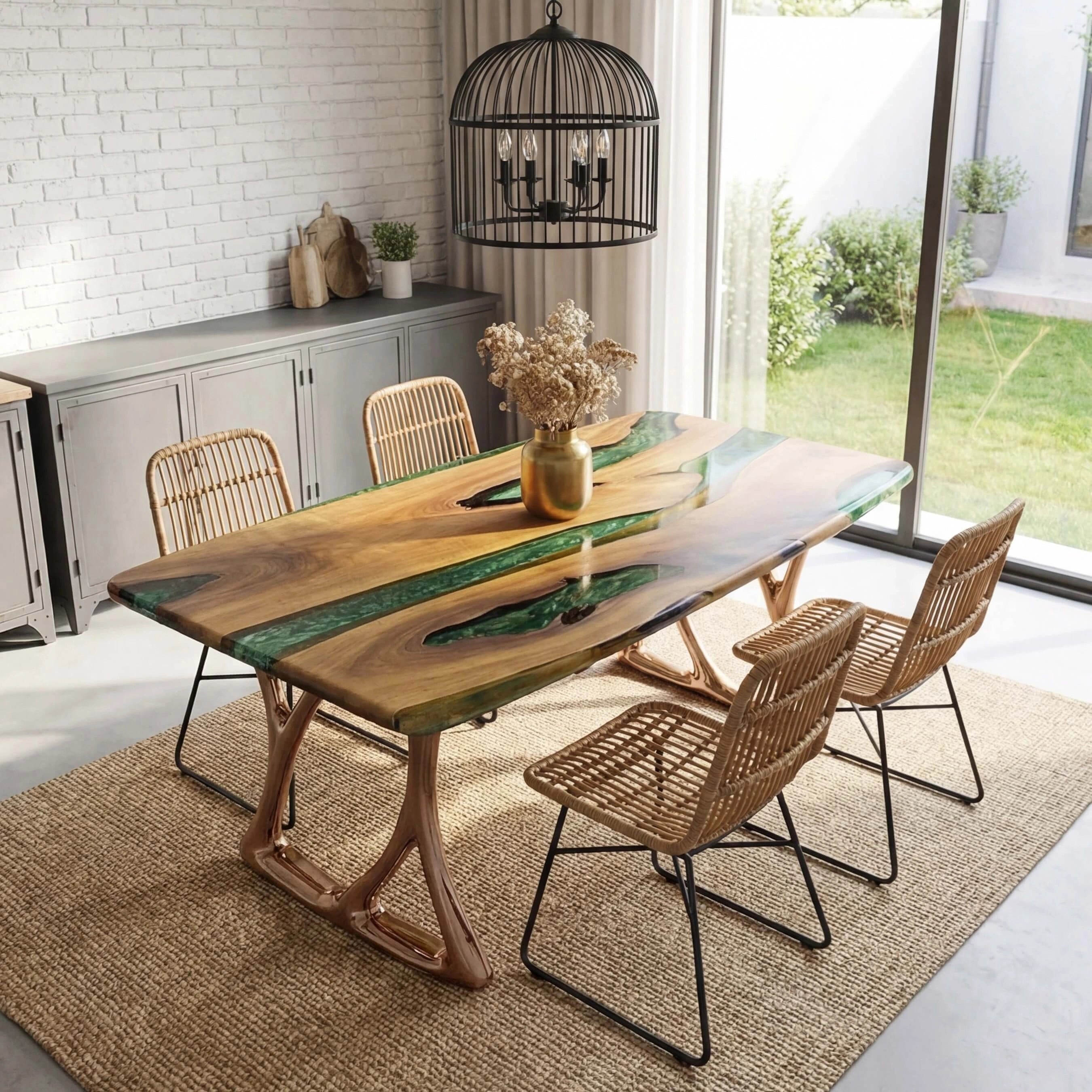 Custom-Black-Walnut-Epoxy-Resin-River-Table-Green-Resin-KRT-78-19