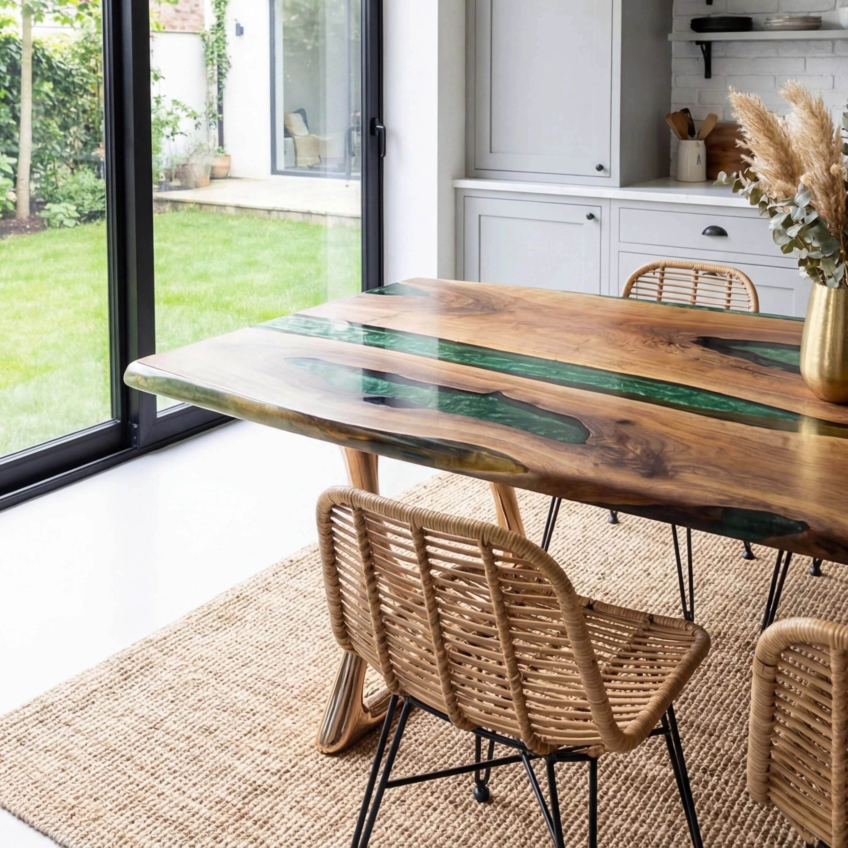 Custom-Black-Walnut-Epoxy-Resin-River-Table-Green-Resin-KRT-78-22