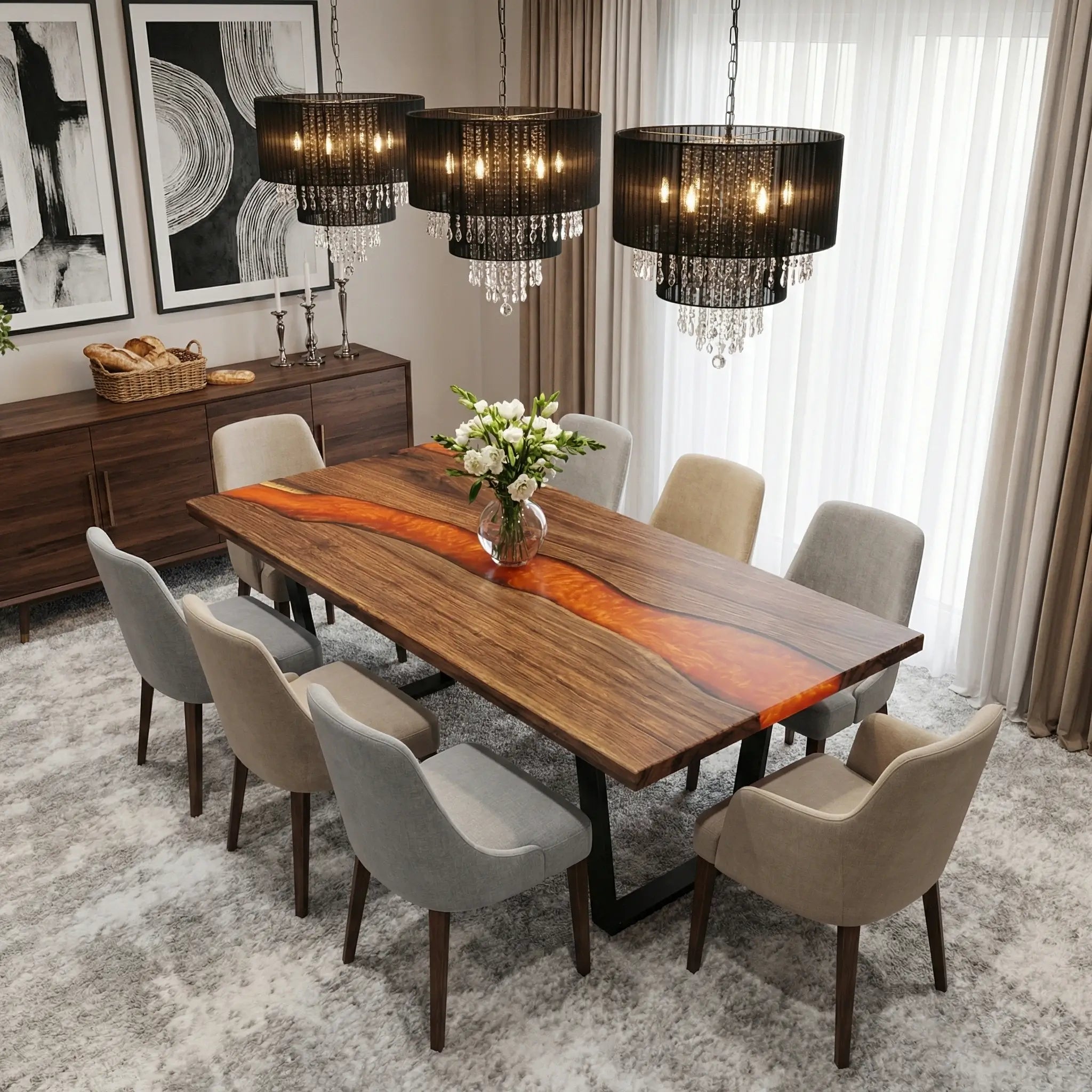 Custom-Black-Walnut-Epoxy-Resin-River-Table-Orange-Resin-ERA-56-22