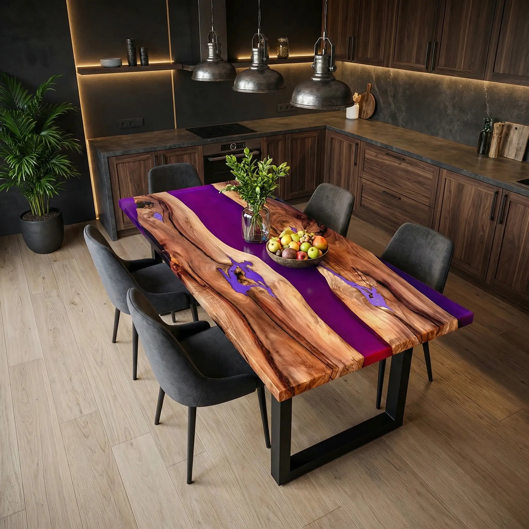 Custom-Black-Walnut-Epoxy-Resin-River-Table-Purple-Resin-ABX-47-19
