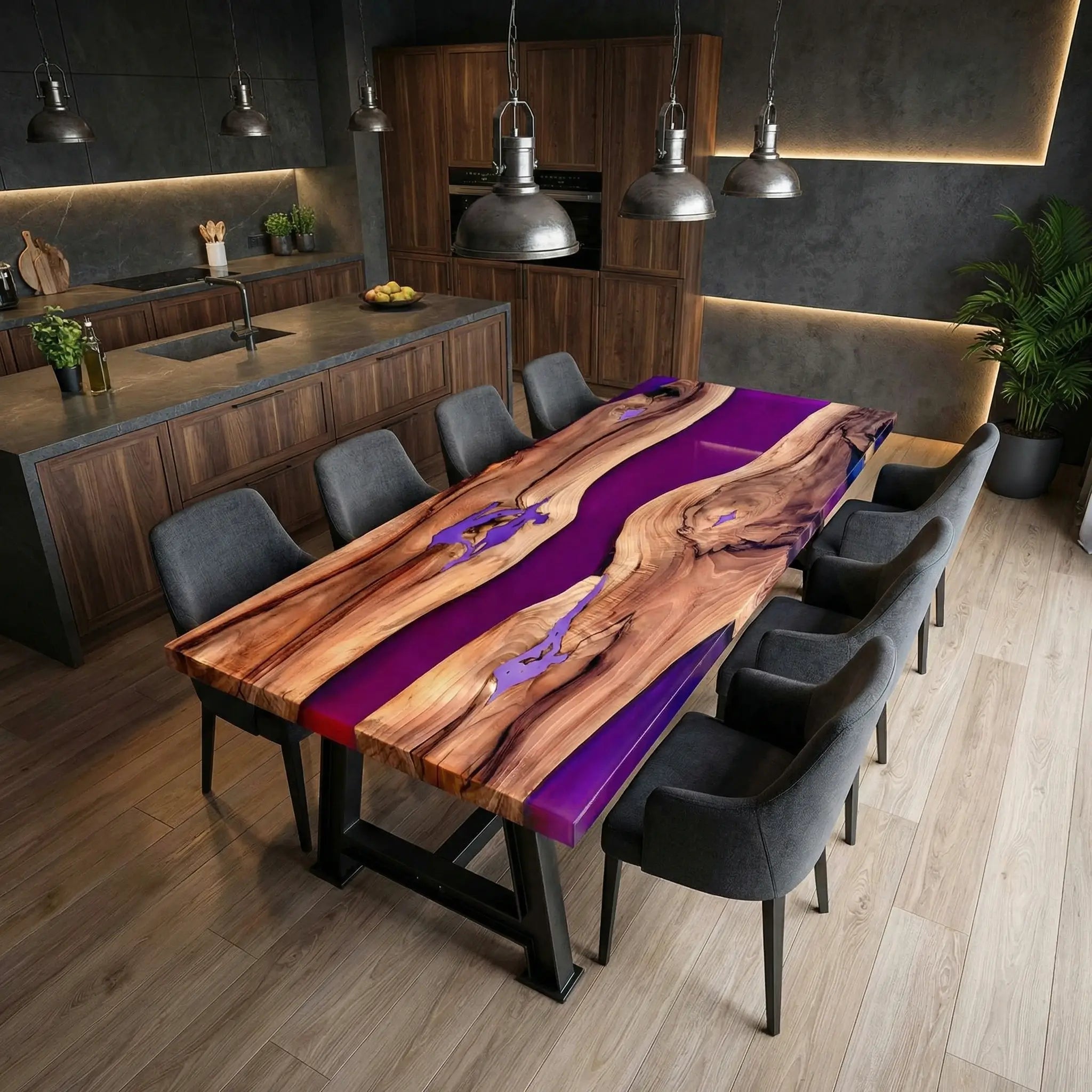Custom-Black-Walnut-Epoxy-Resin-River-Table-Purple-Resin-ABX-47-22
