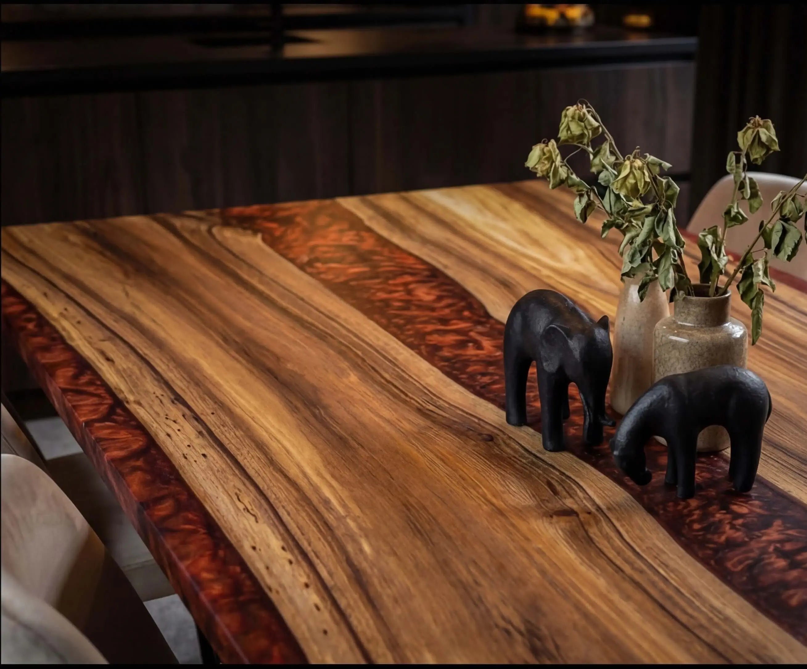 Custom-Black-Walnut-Epoxy-Resin-River-Table-Red-Resin-BZT-93-19