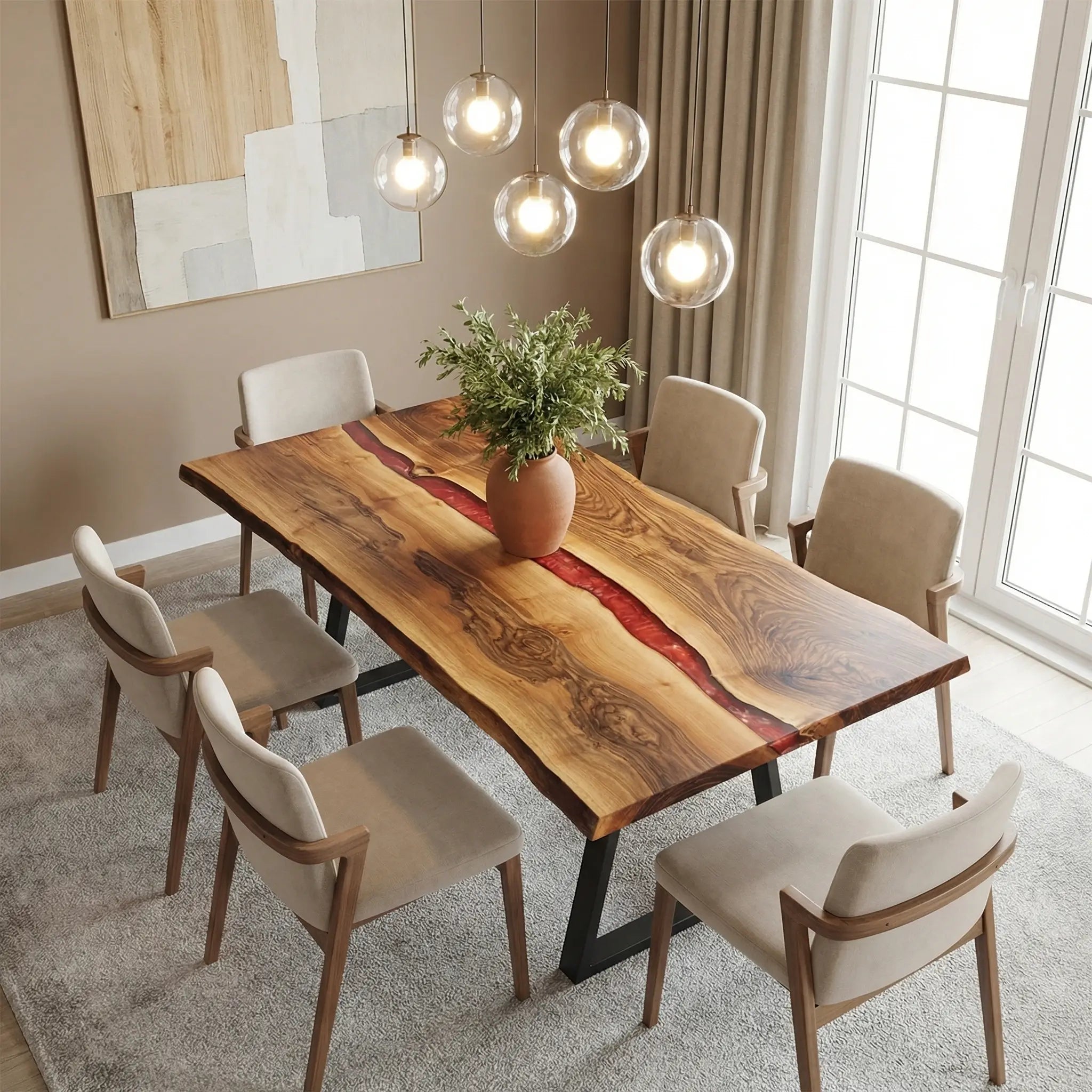 Custom-Black-Walnut-Epoxy-Resin-River-Table-Red-Resin-ZRT-46-22