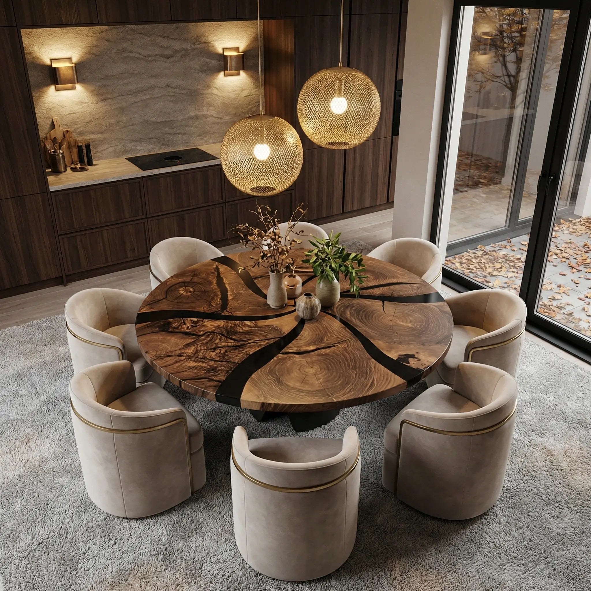 Custom-Black-Walnut-Epoxy-Resin-Round-Coffee-Table-Black-Resin-ERX-75-18