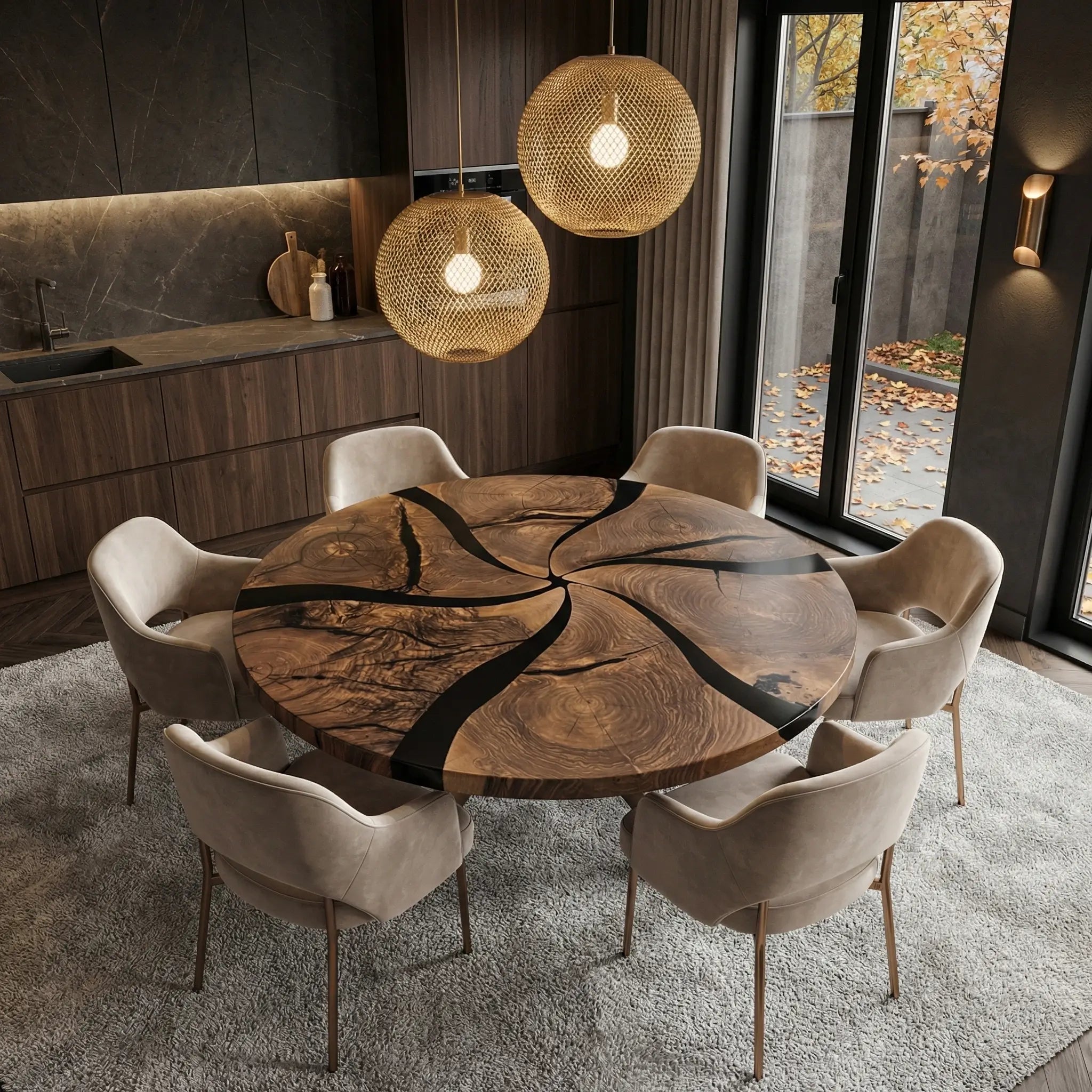 Custom-Black-Walnut-Epoxy-Resin-Round-Coffee-Table-Black-Resin-ERX-75-21