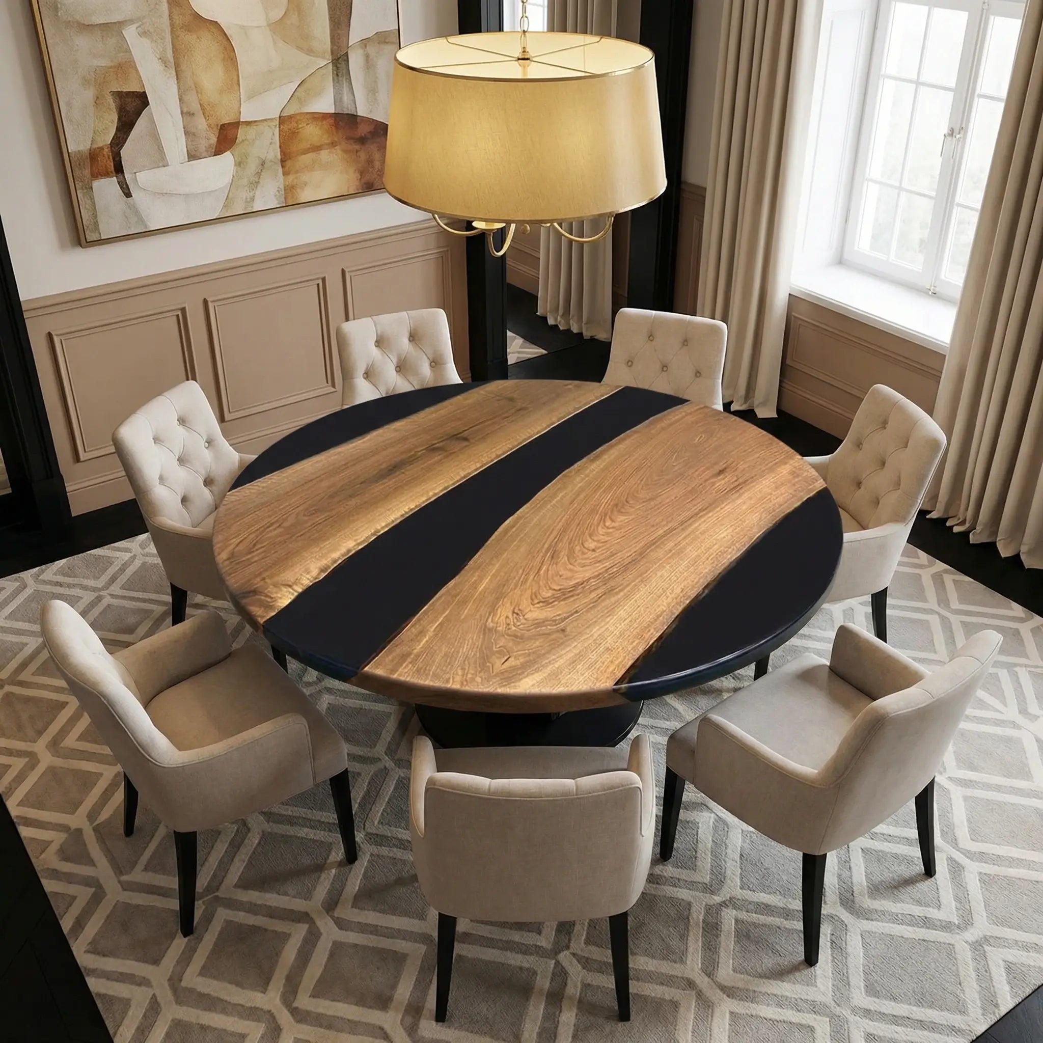 Custom-Black-Walnut-Epoxy-Resin-Round-Coffee-Table-Black-Resin-ORT-60-21