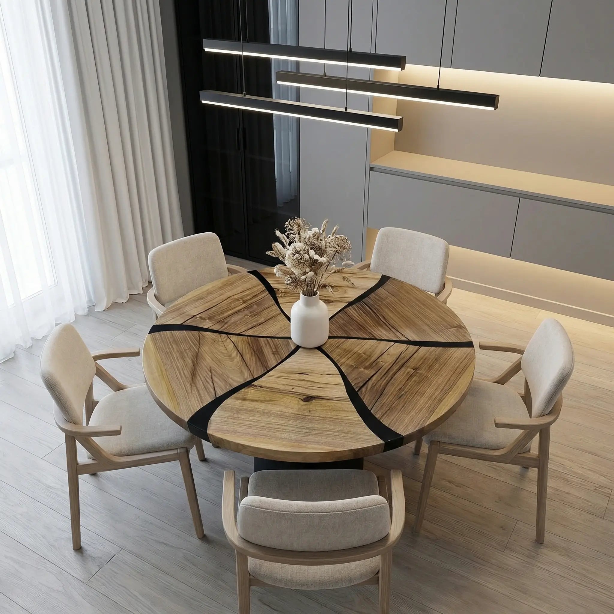 Custom-Black-Walnut-Epoxy-Resin-Round-Coffee-Table-Black-Resin-ORT-62-19