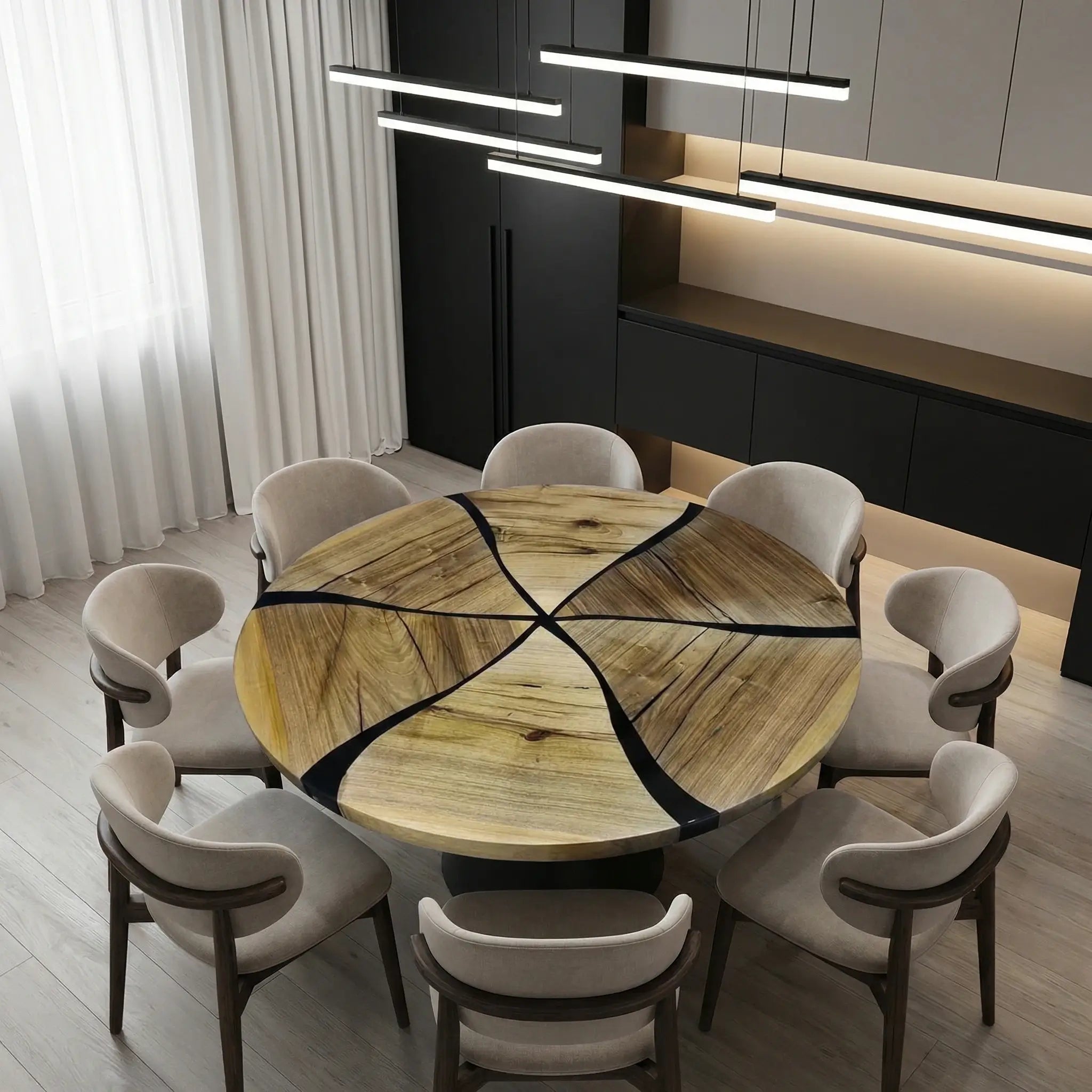 Custom-Black-Walnut-Epoxy-Resin-Round-Coffee-Table-Black-Resin-ORT-62-21