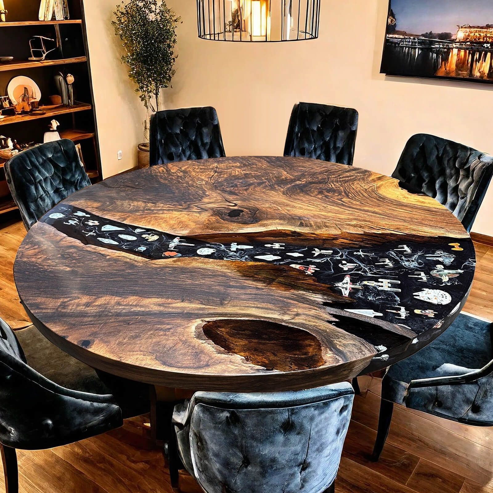 Epoxy resin coffee popular table