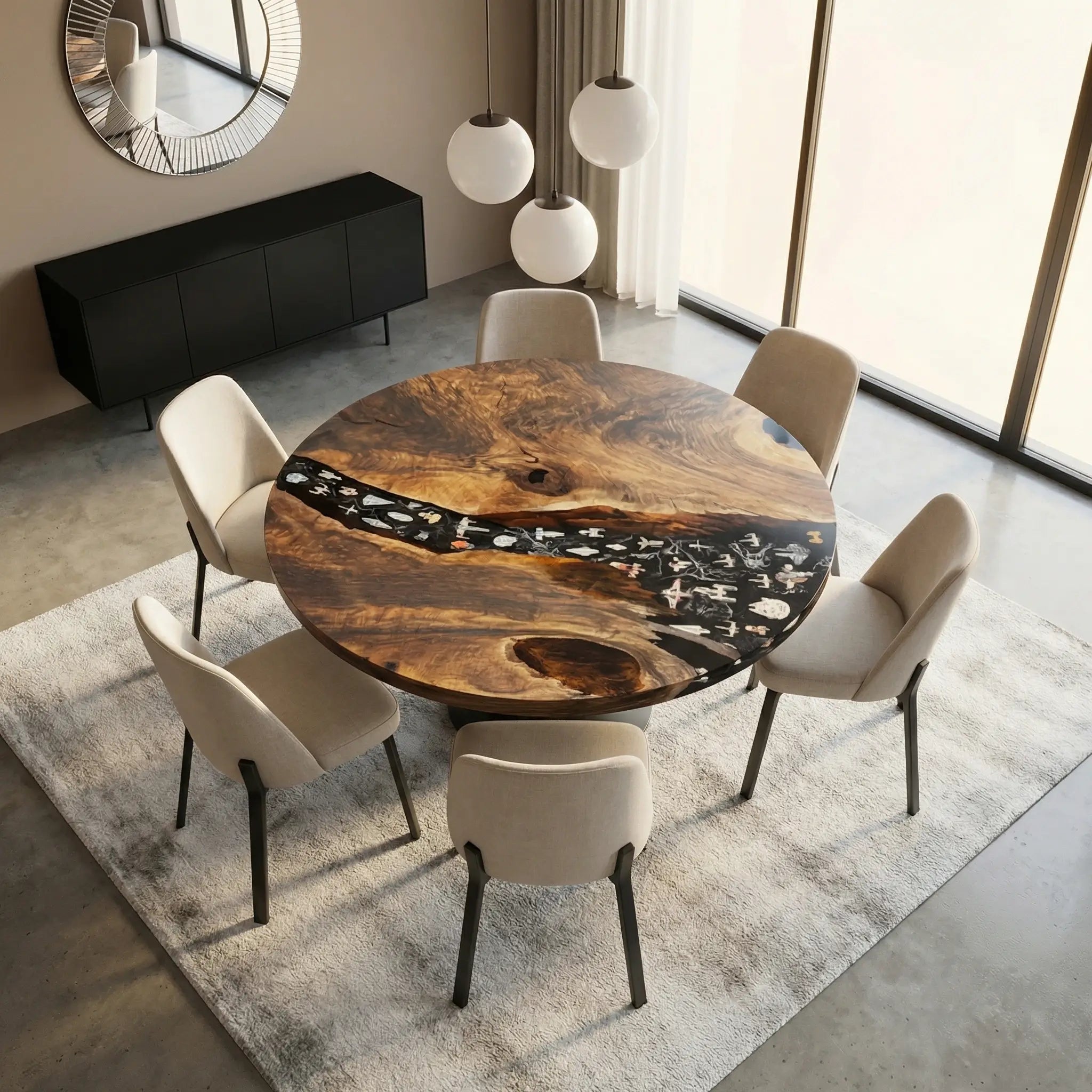 Custom-Black-Walnut-Epoxy-Resin-Round-Coffee-Table-Black-Resin-ORT-68-21