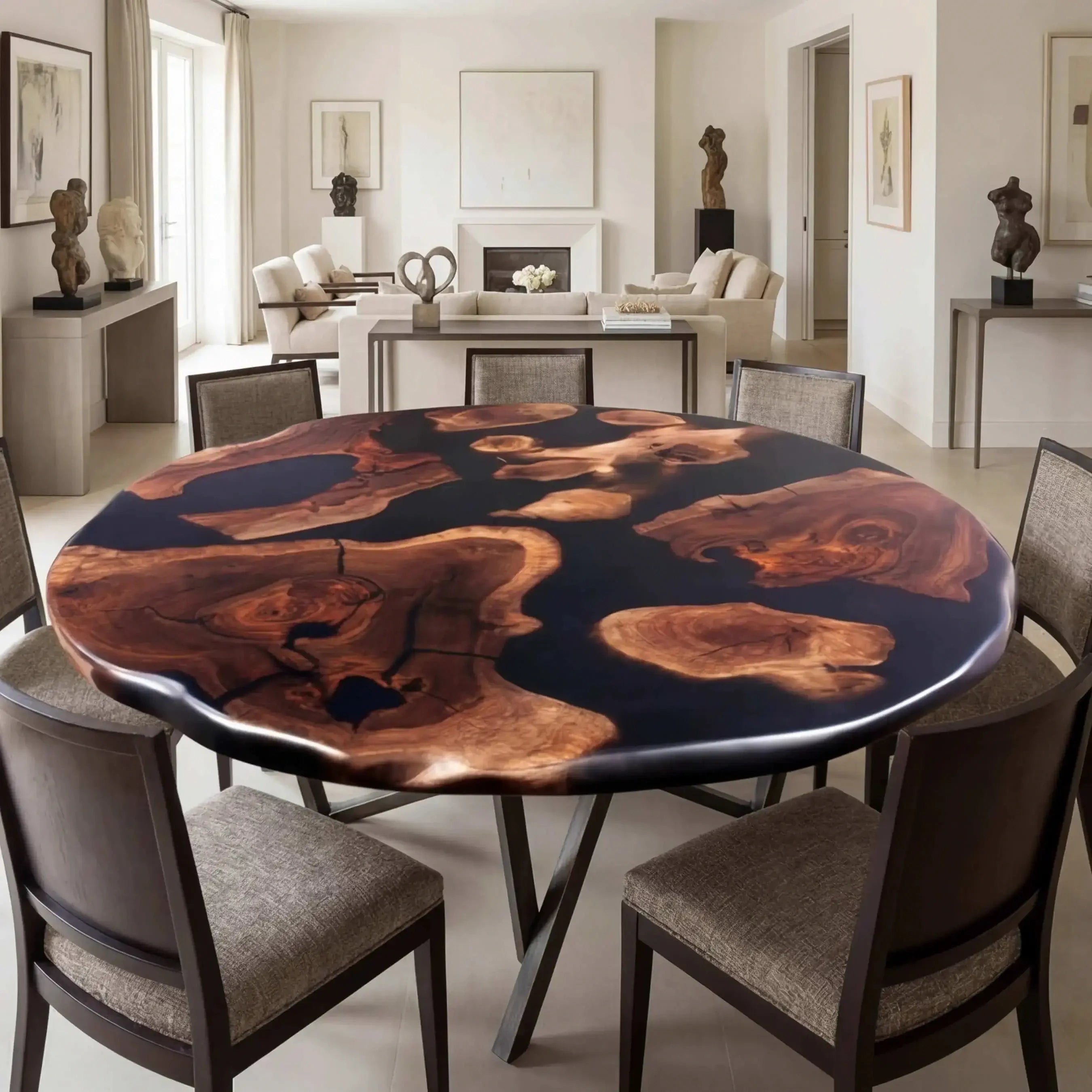 Custom-Black-Walnut-Epoxy-Resin-Round-Coffee-Table-Black-Resin-ORT-87-19