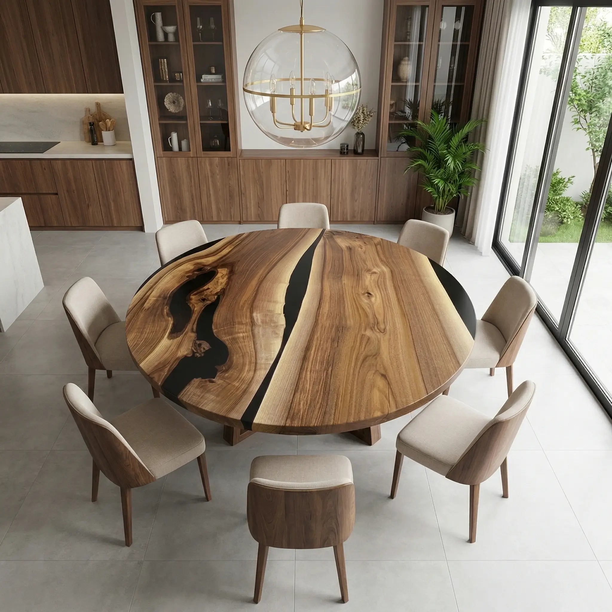 Custom-Black-Walnut-Epoxy-Resin-Round-Coffee-Table-Black-Resin-ORT-98-21