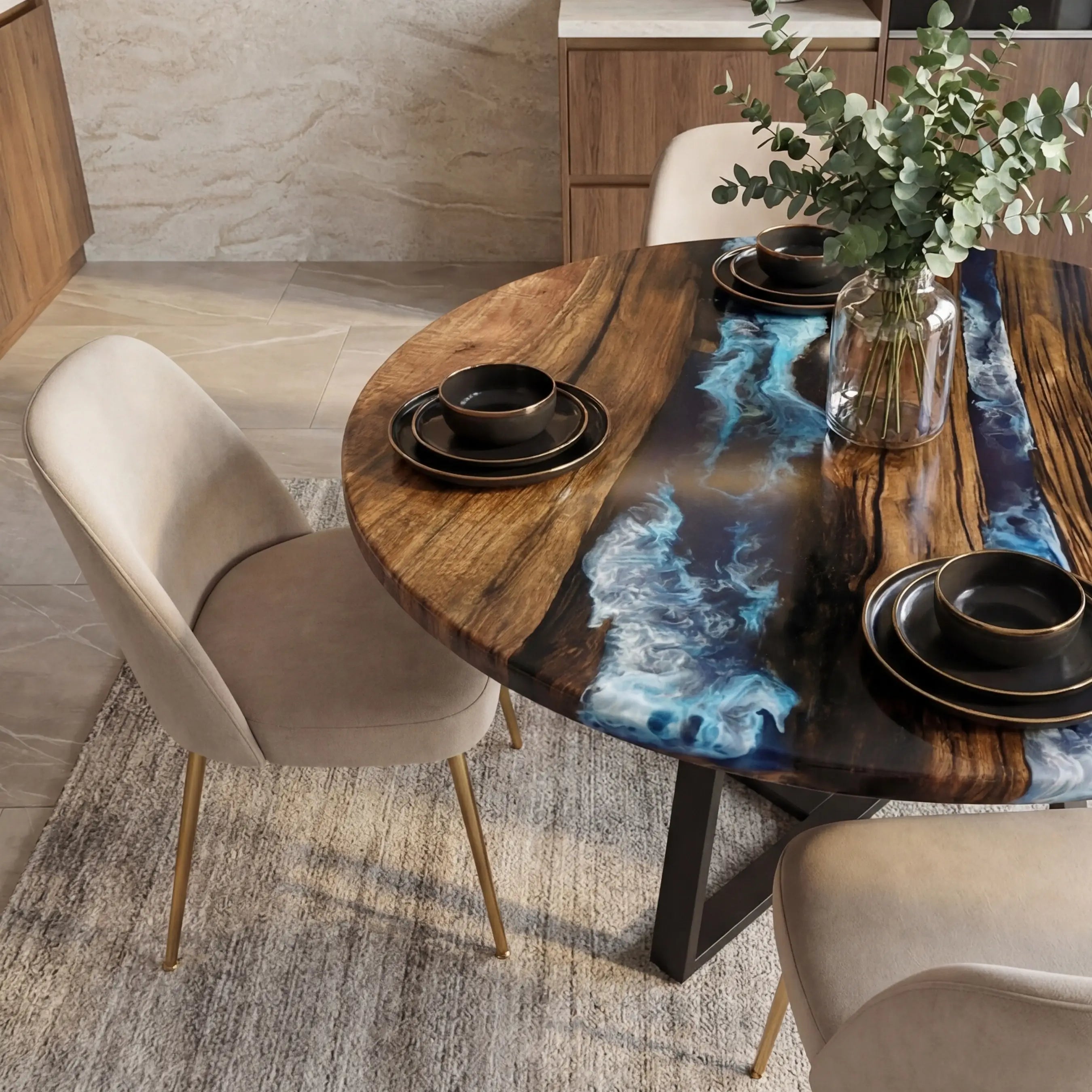 Custom-Black-Walnut-Epoxy-Resin-Round-Coffee-Table-Blue-Resin-ORT-26-19