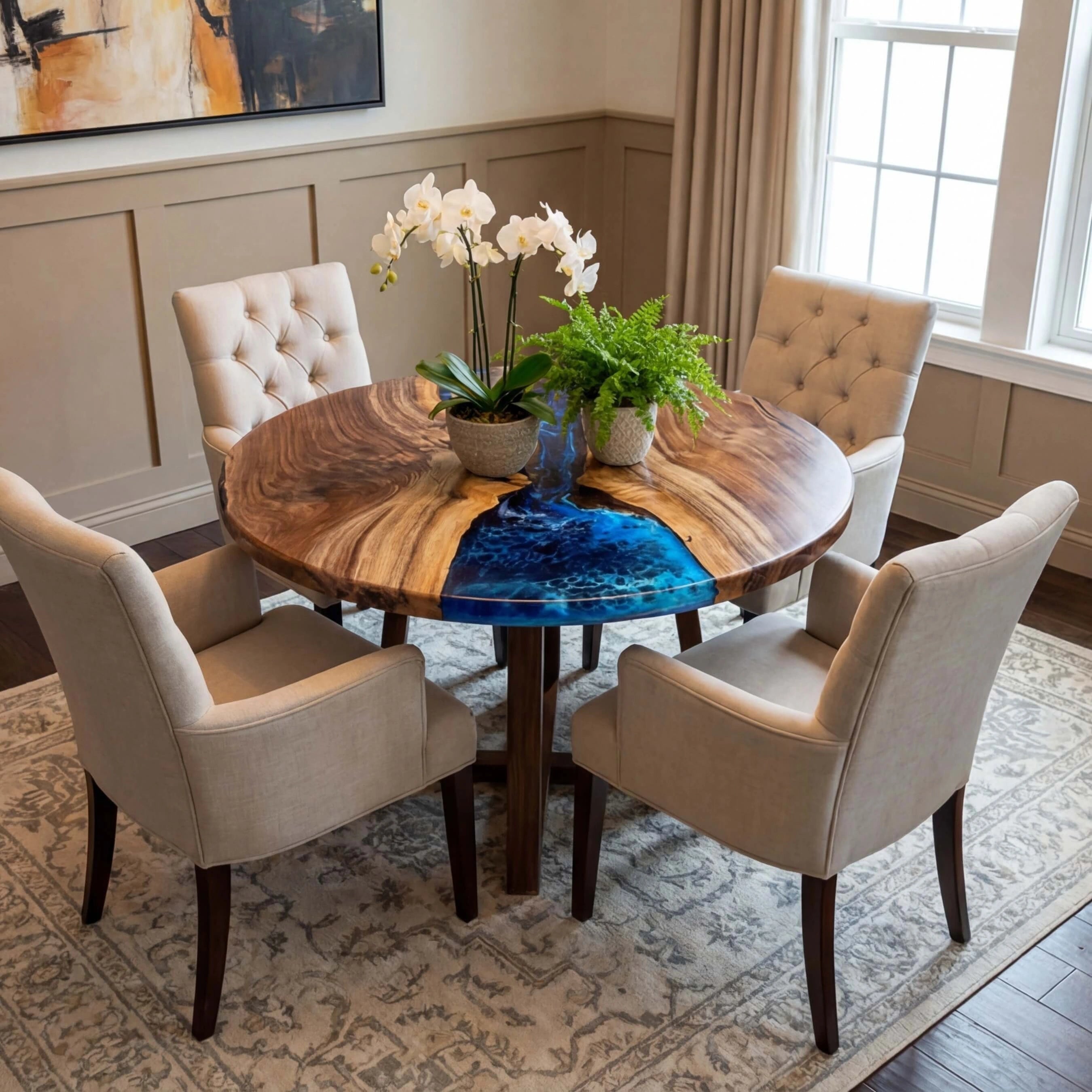 Custom-Black-Walnut-Epoxy-Resin-Round-Coffee-Table-Blue-Resin-ORT-91-19