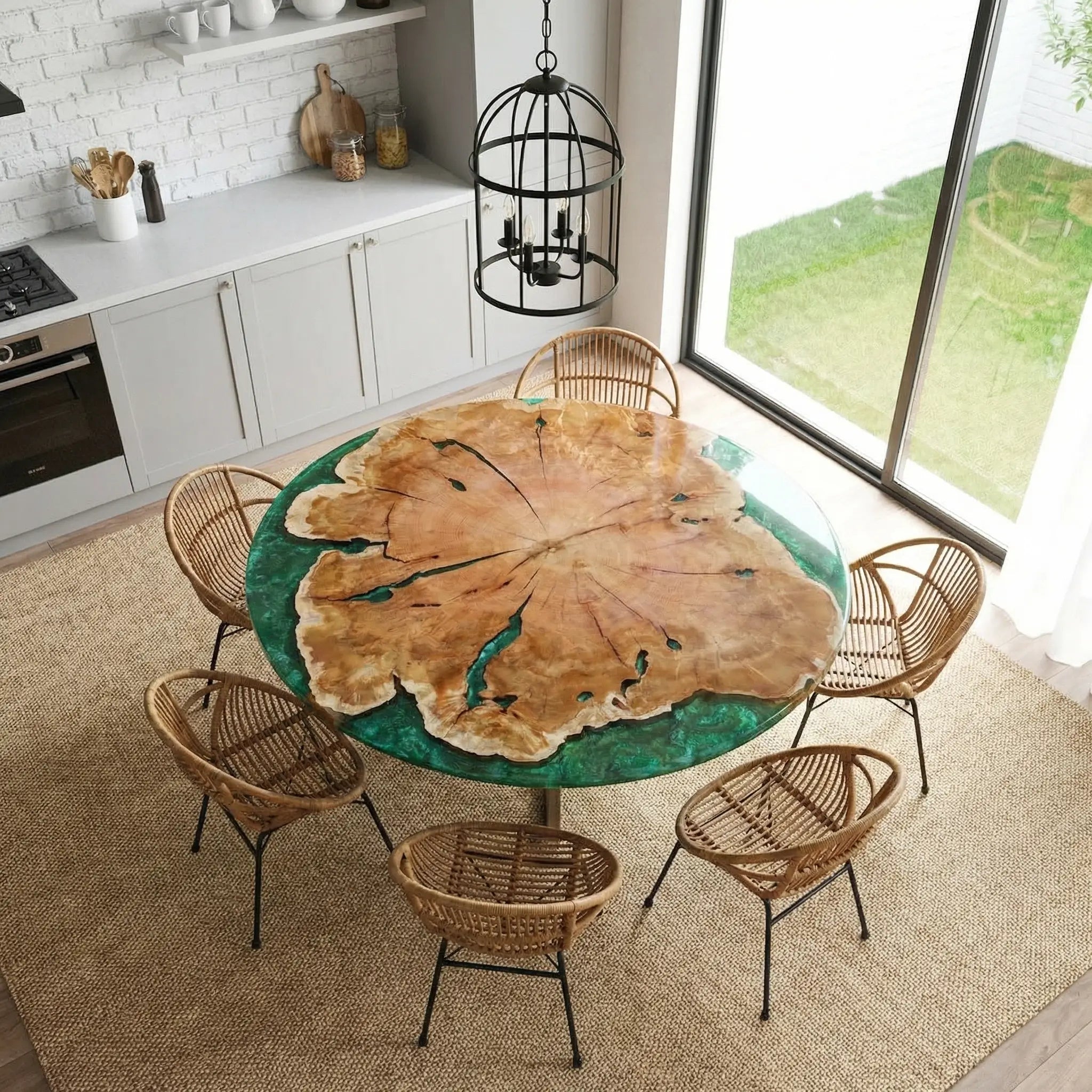 Custom-Black-Walnut-Epoxy-Resin-Round-Coffee-Table-Green-Resin-ERA-83-22