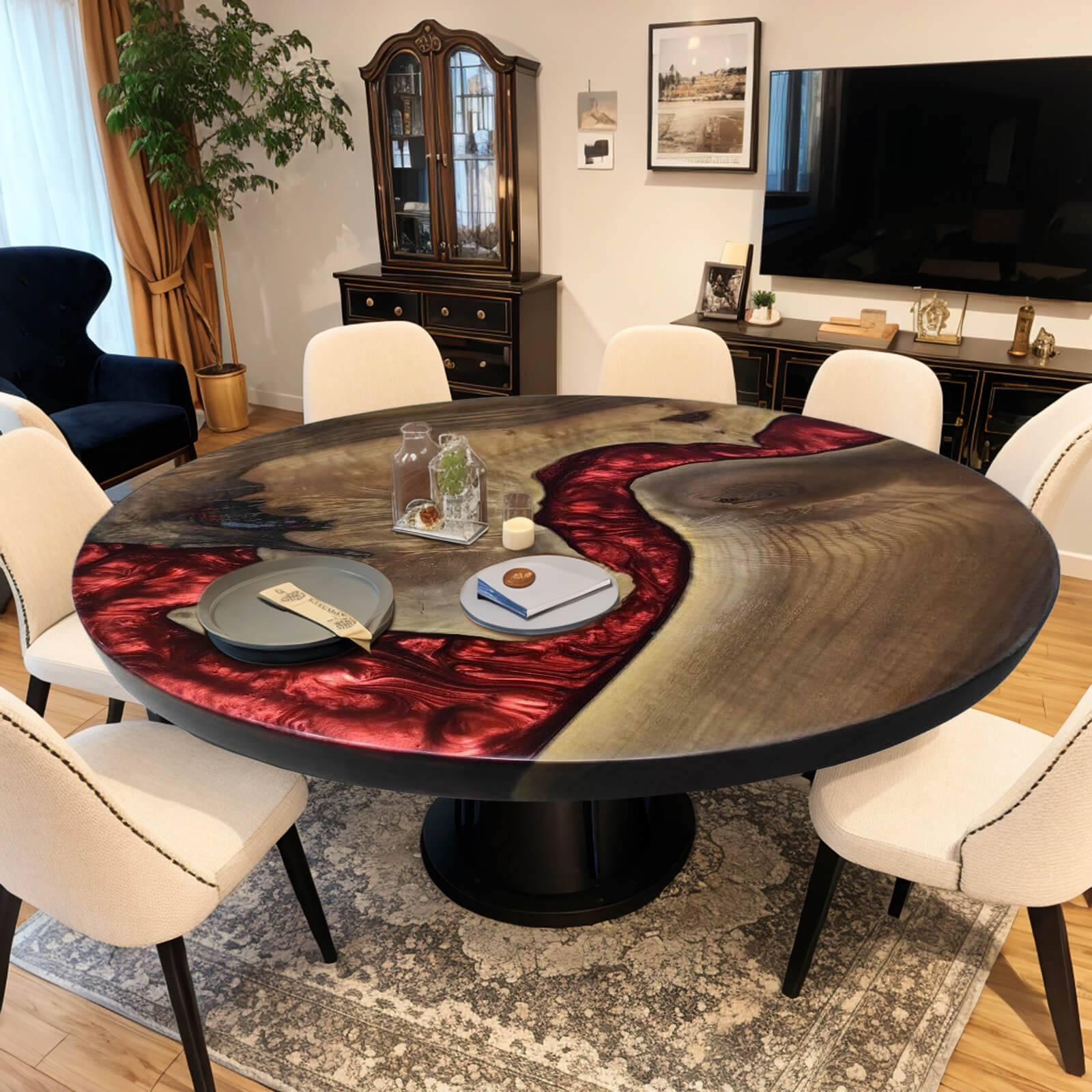 custom-black-walnut-epoxy-resin-round-coffee-table-red-resin-rwt-82-51