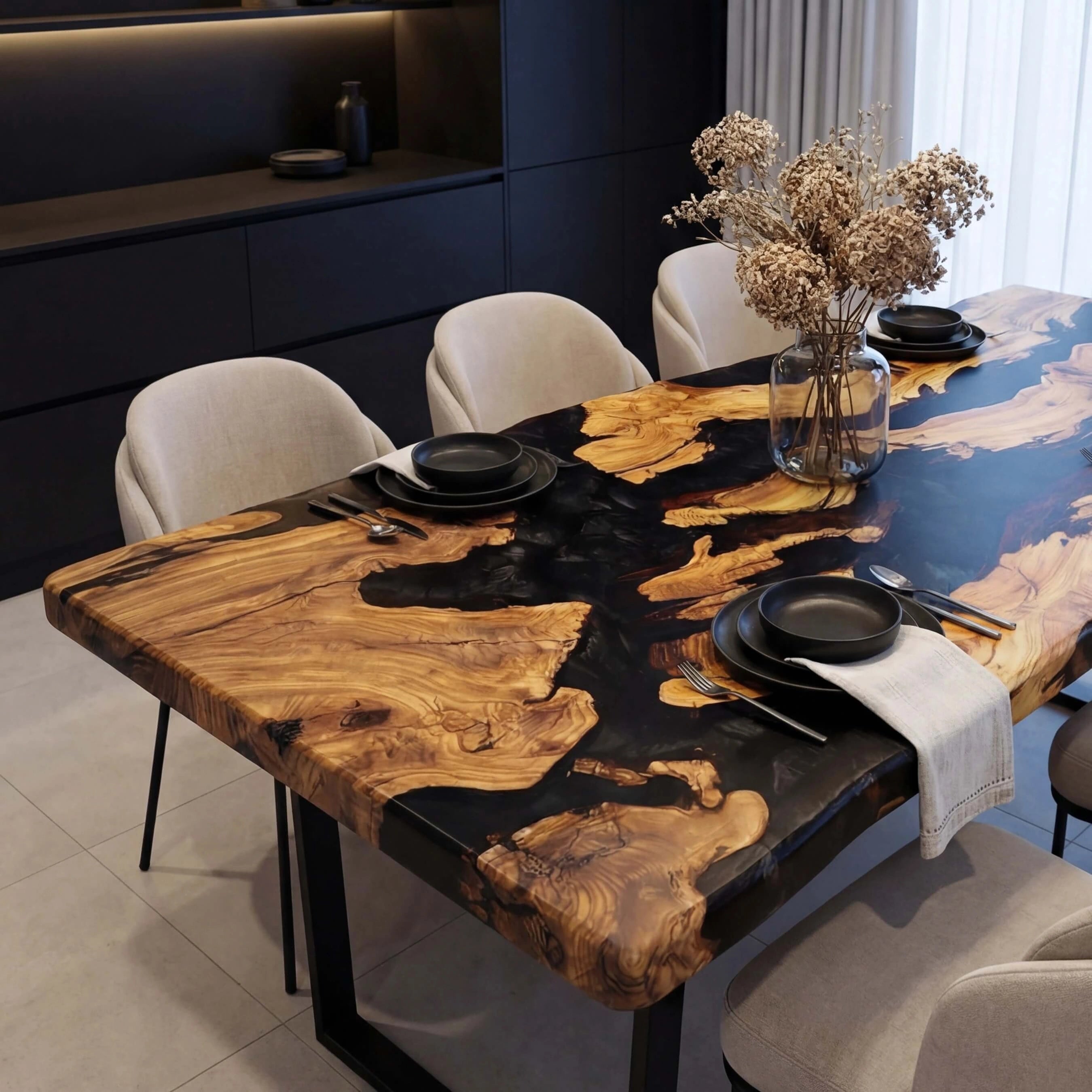 Custom-Olive-Epoxy-Resin-River-Table-Black-Pearl-RRT-45-22