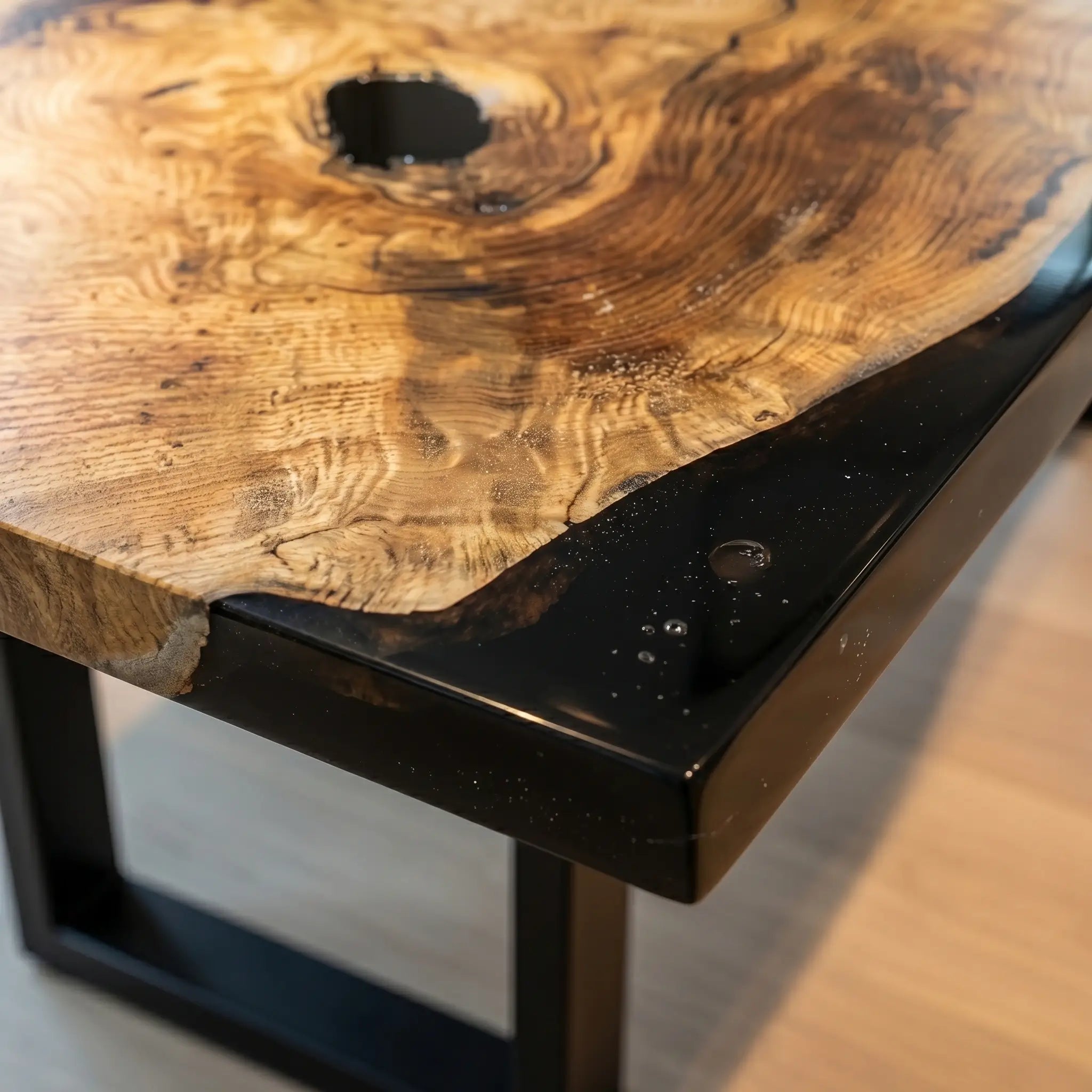 Custom-Olive-Epoxy-Resin-River-Table-Black-Resin-JRT-57-23