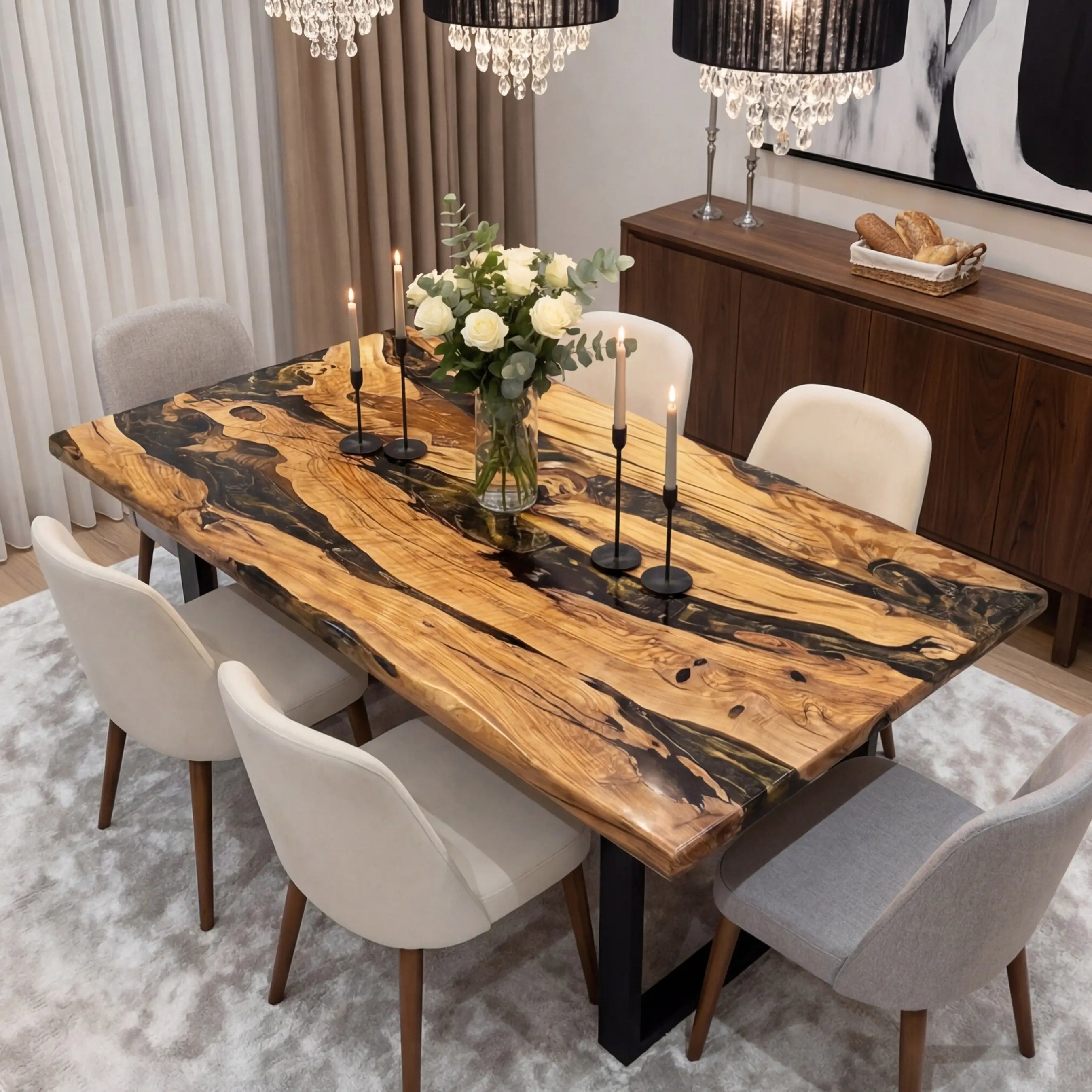 Custom-Olive-Epoxy-Resin-River-Table-Black-Resin-ORT-54-18