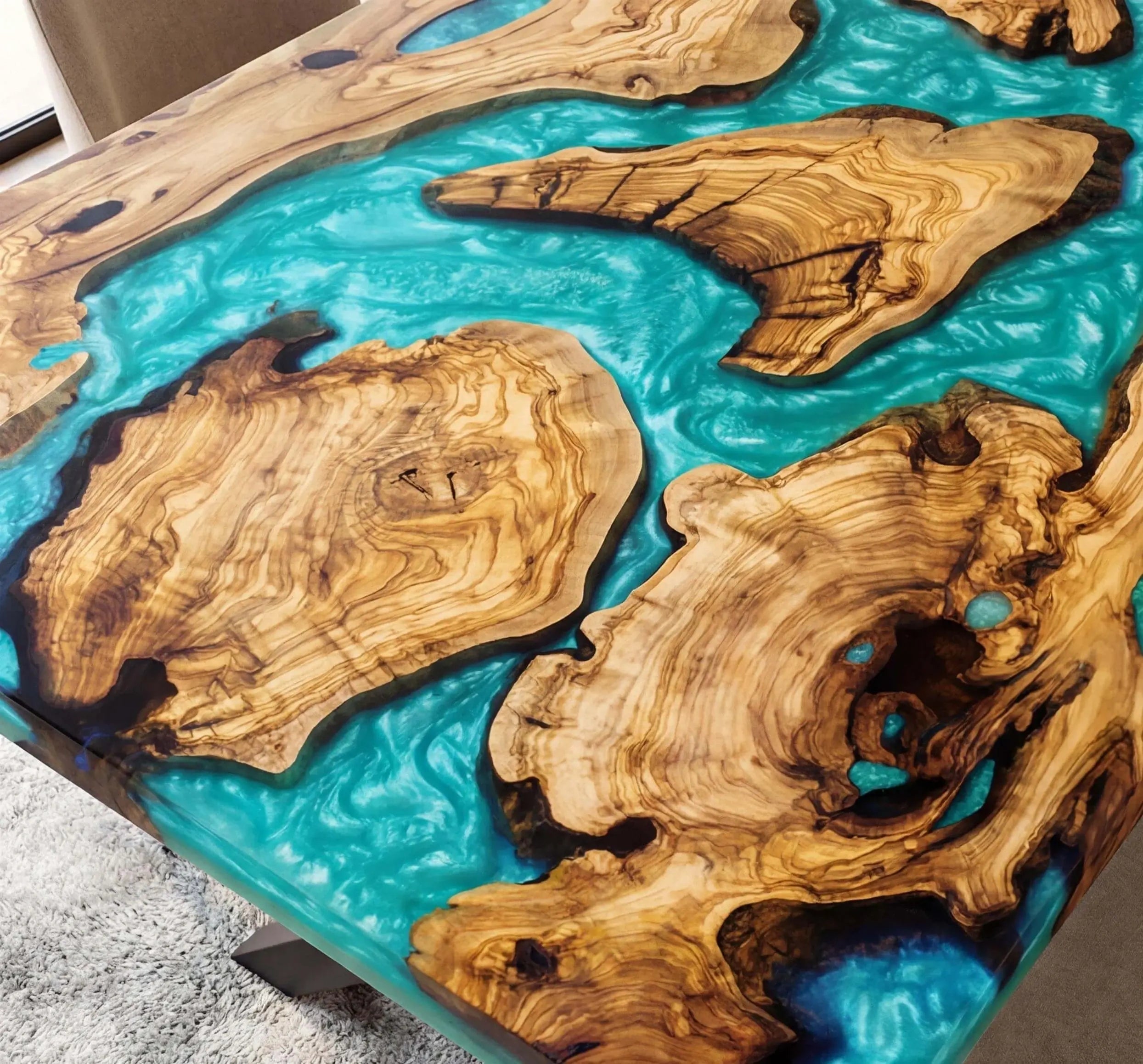 Custom-Olive-Epoxy-Resin-River-Table-Blue-Pearl-ORT-47-22