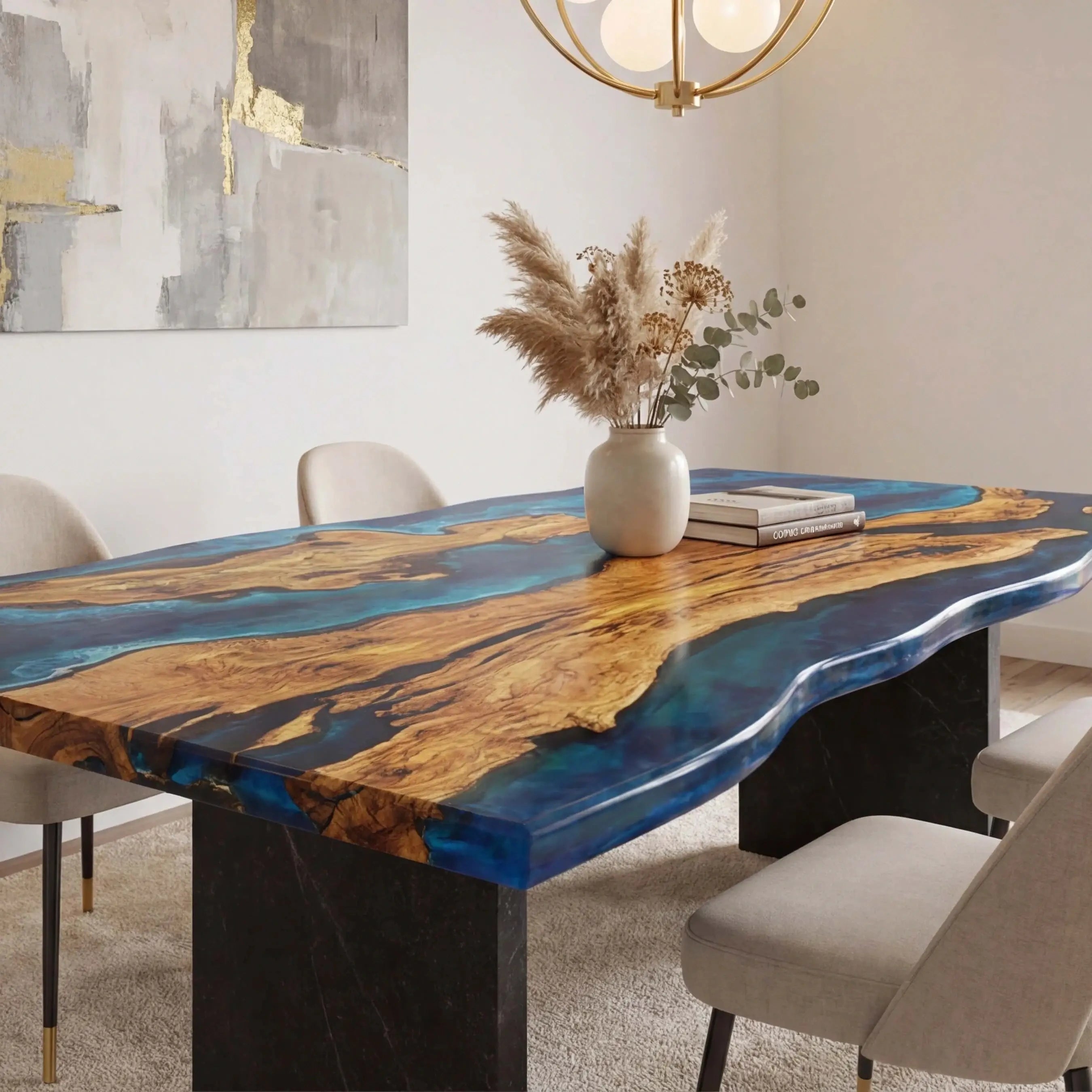 Custom-Olive-Epoxy-Resin-River-Table-Blue-Resin-ORT-67-21