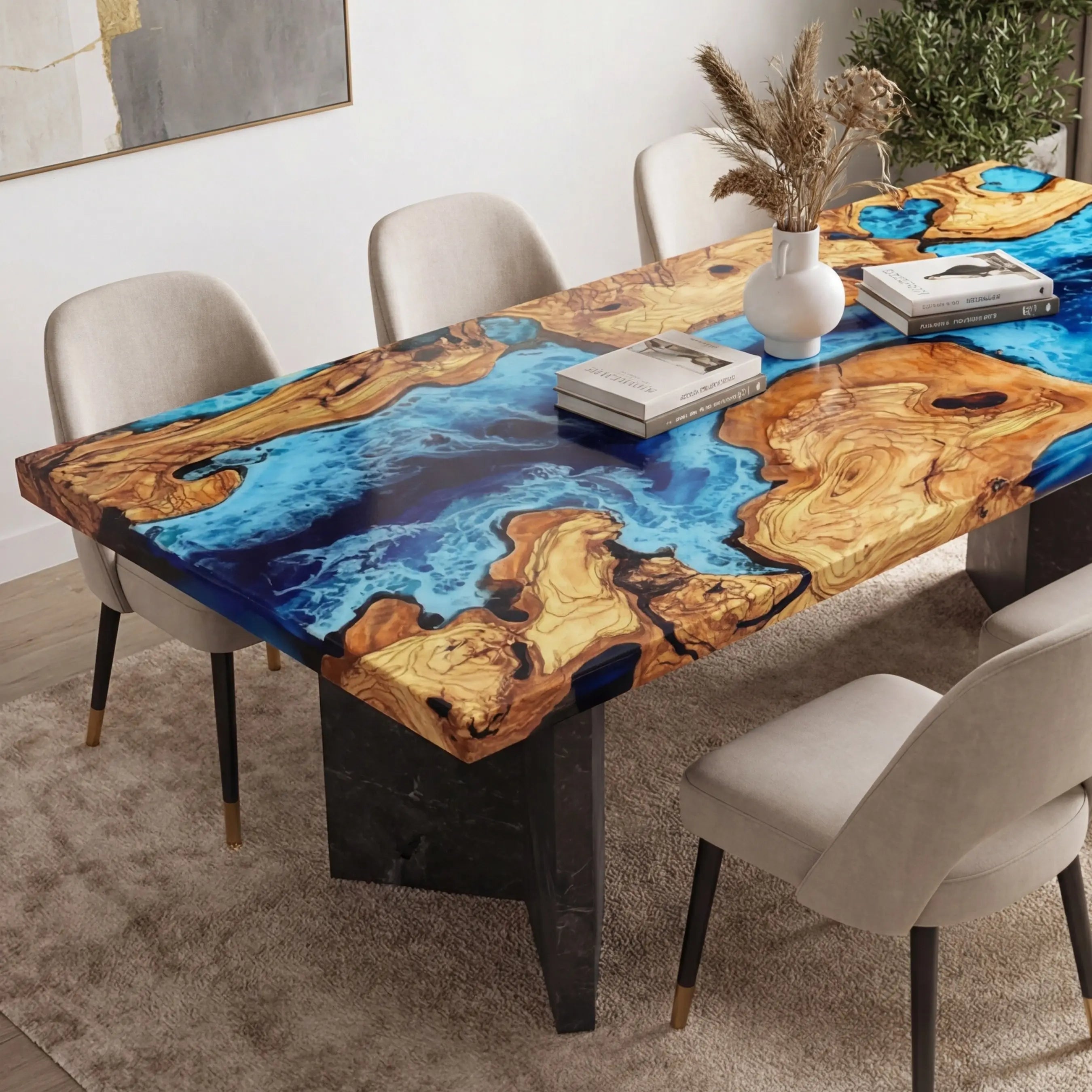 Custom-Olive-Epoxy-Resin-River-Table-Blue-Waves-ERT-38-19