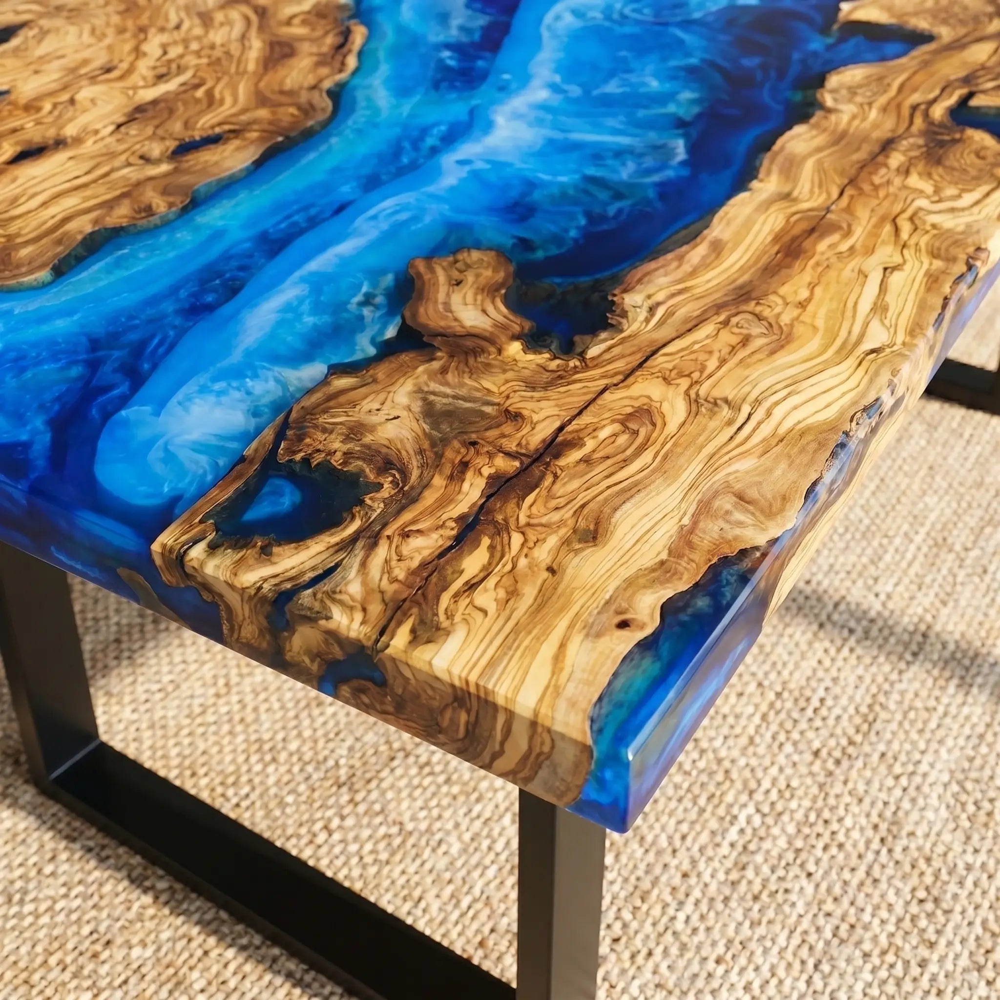 Custom-Olive-Epoxy-Resin-River-Table-Blue-Waves-JYT-37-20