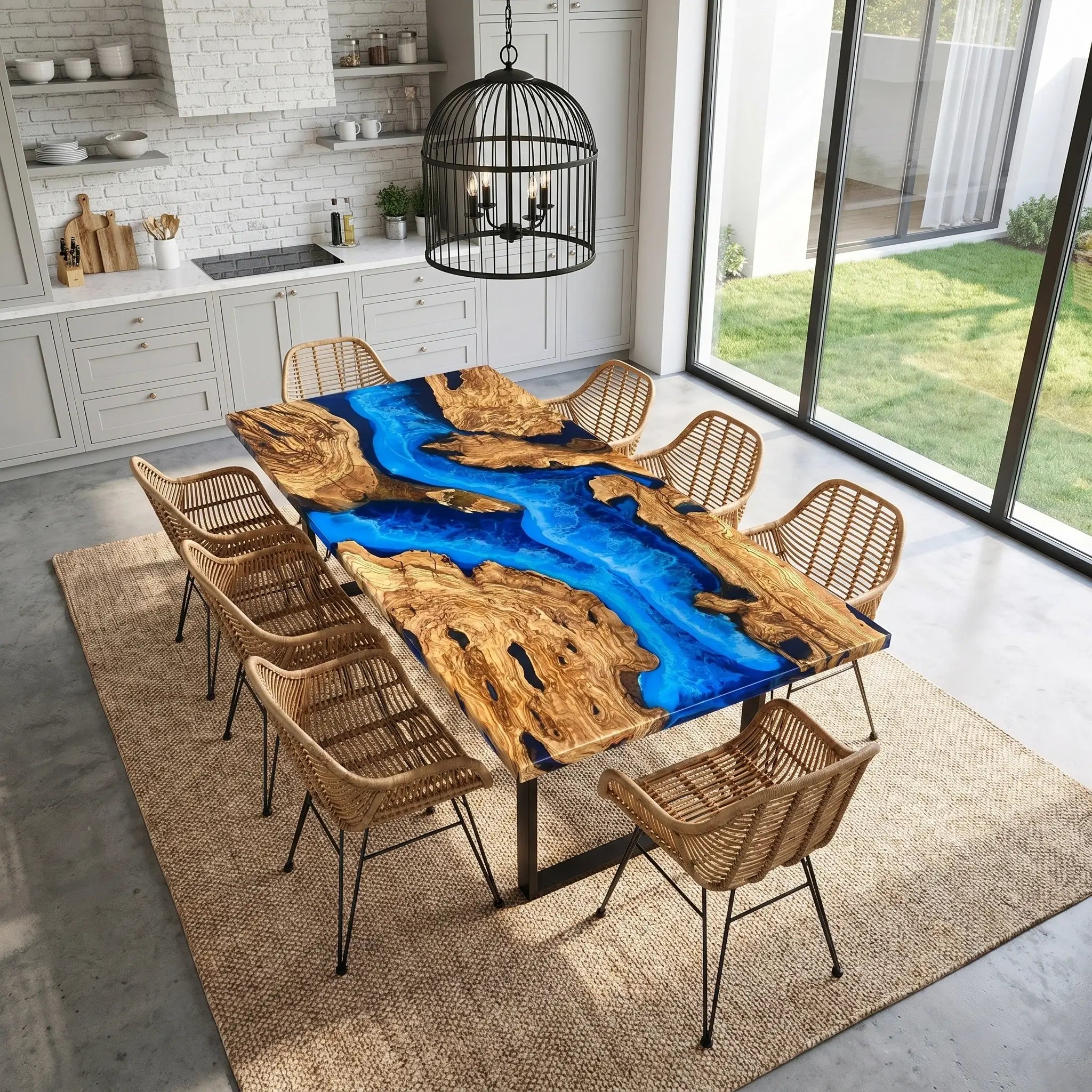 Custom-Olive-Epoxy-Resin-River-Table-Blue-Waves-JYT-37-21