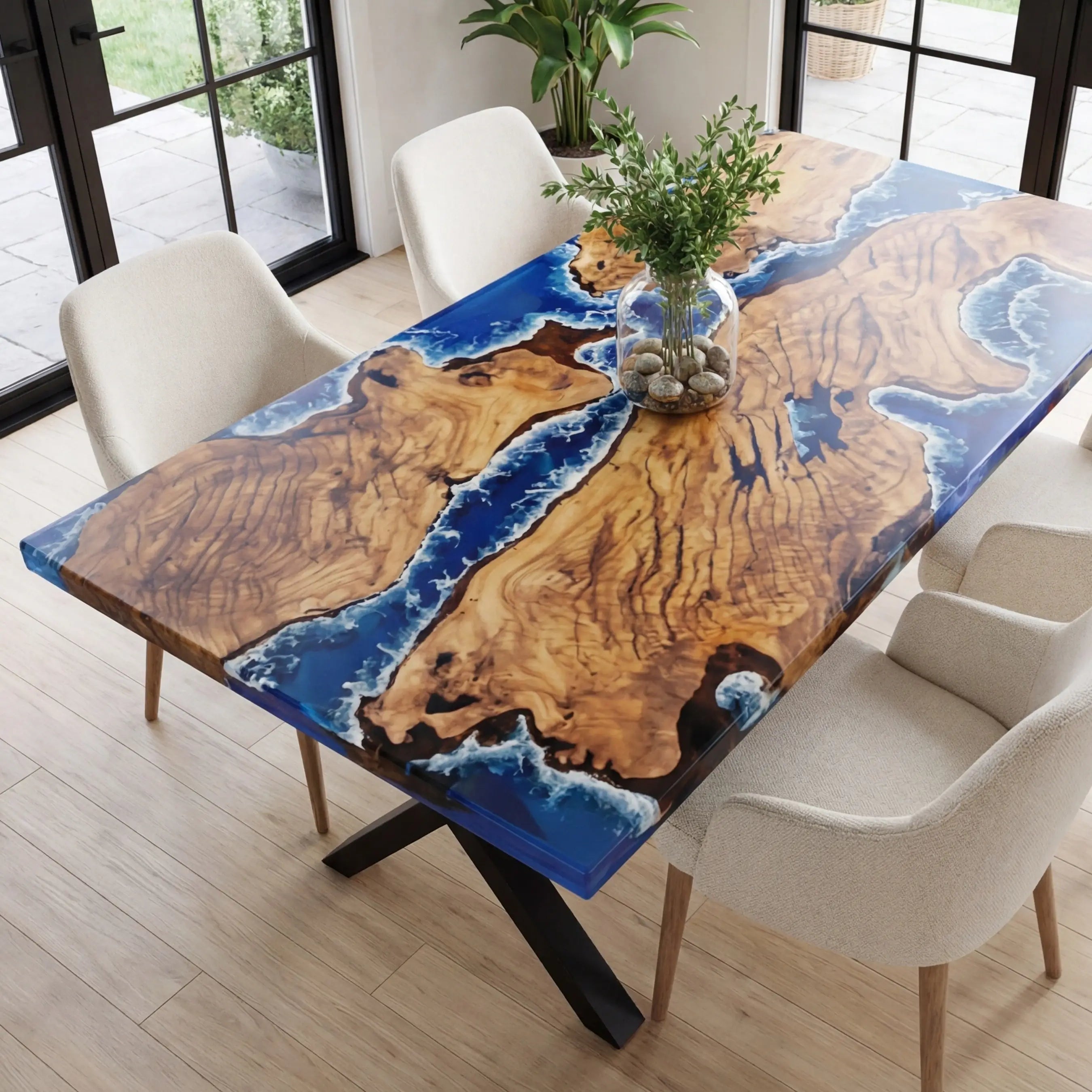 Custom-Olive-Epoxy-Resin-River-Table-Blue-Waves-ORT-27-19