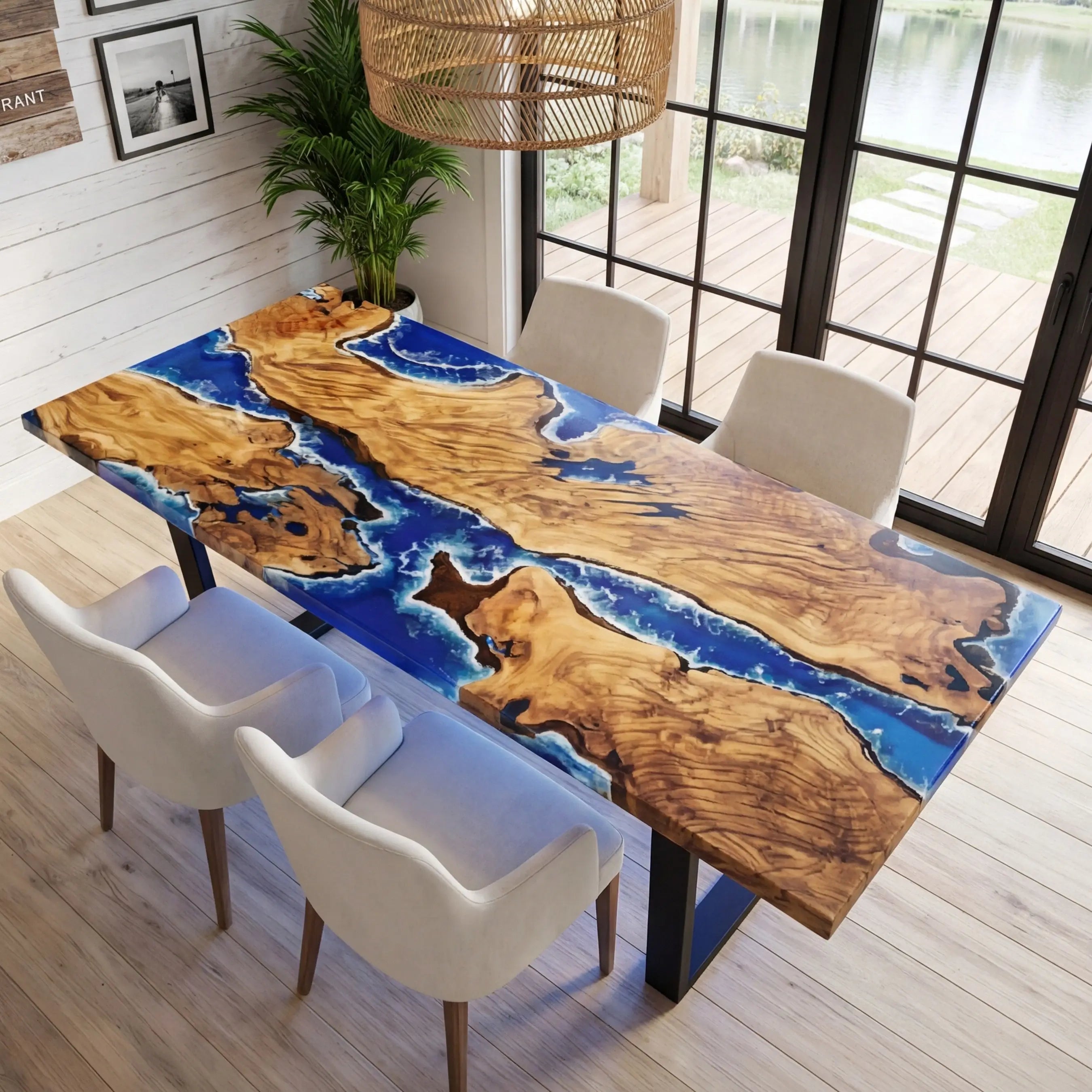 Custom-Olive-Epoxy-Resin-River-Table-Blue-Waves-ORT-27-21