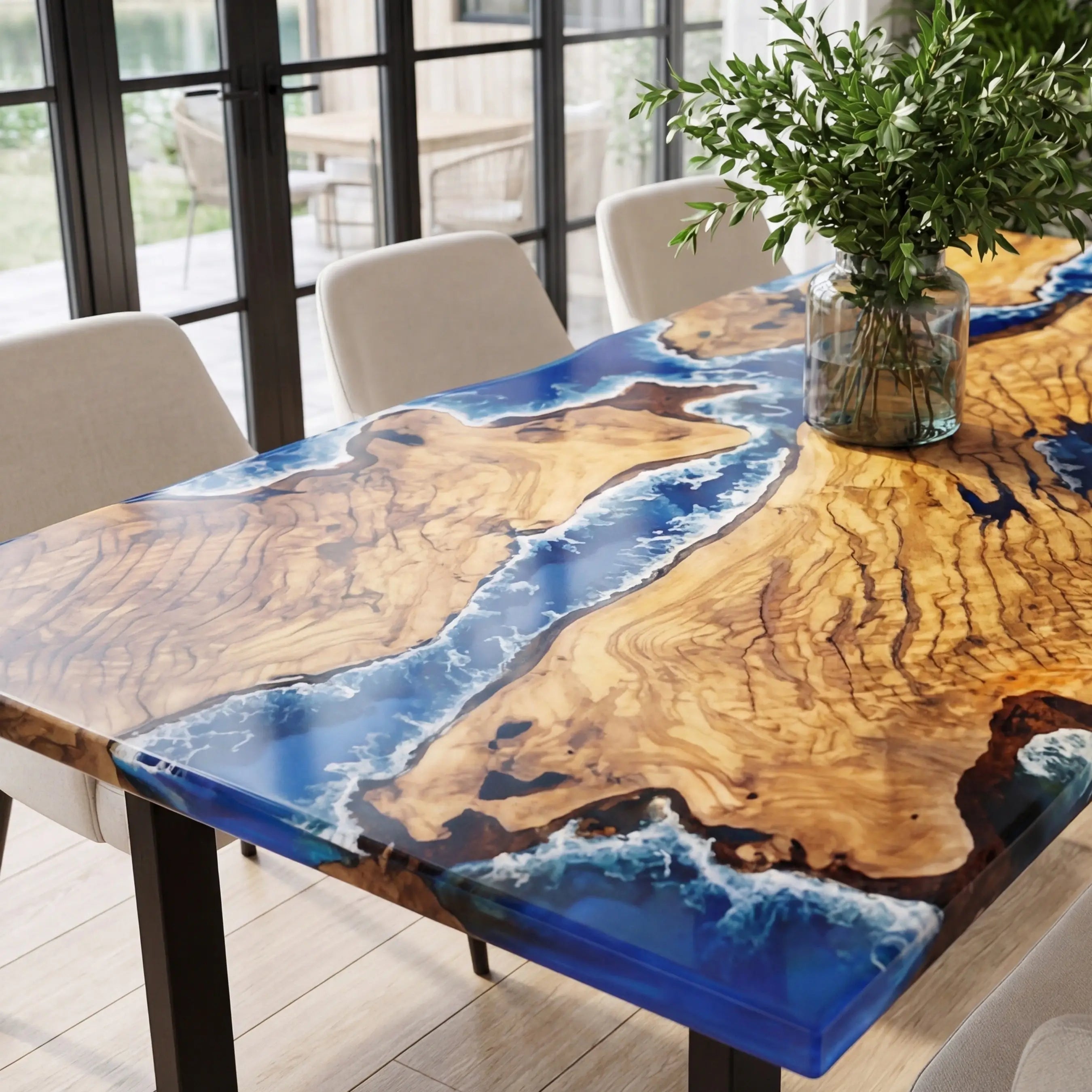 Custom-Olive-Epoxy-Resin-River-Table-Blue-Waves-ORT-27-22
